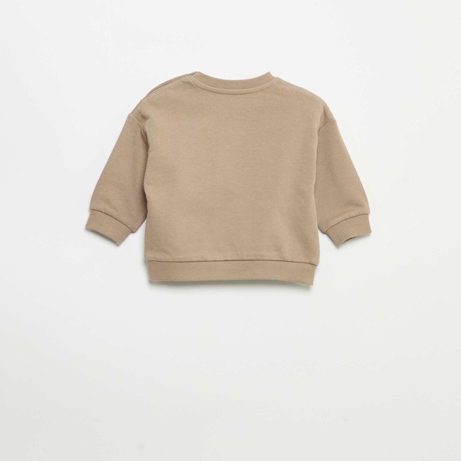 2-piece set - sweatshirt + jogging bottoms BEIGE