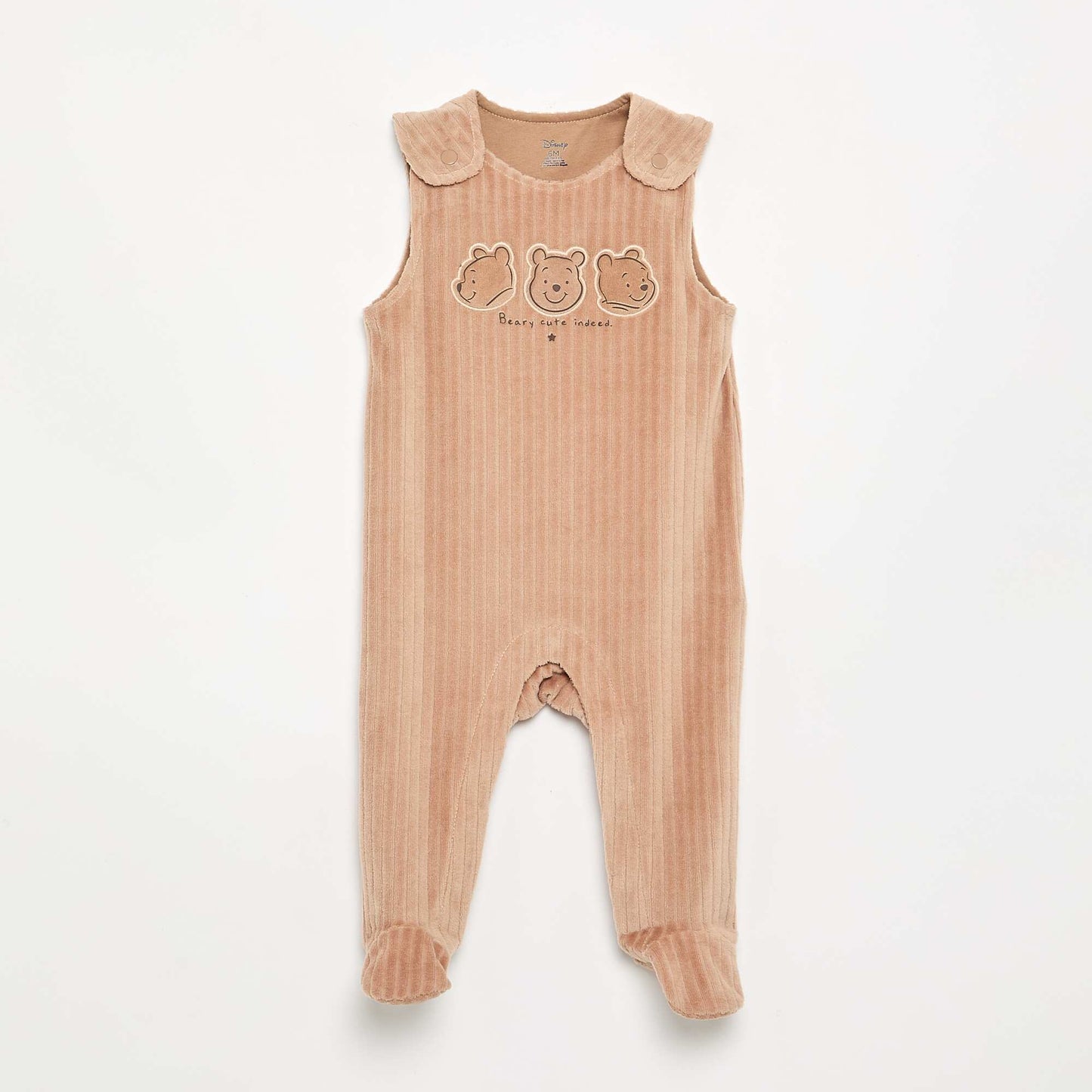 2-piece sleep set - Sleeveless sleepsuit + bodysuit BEIGE