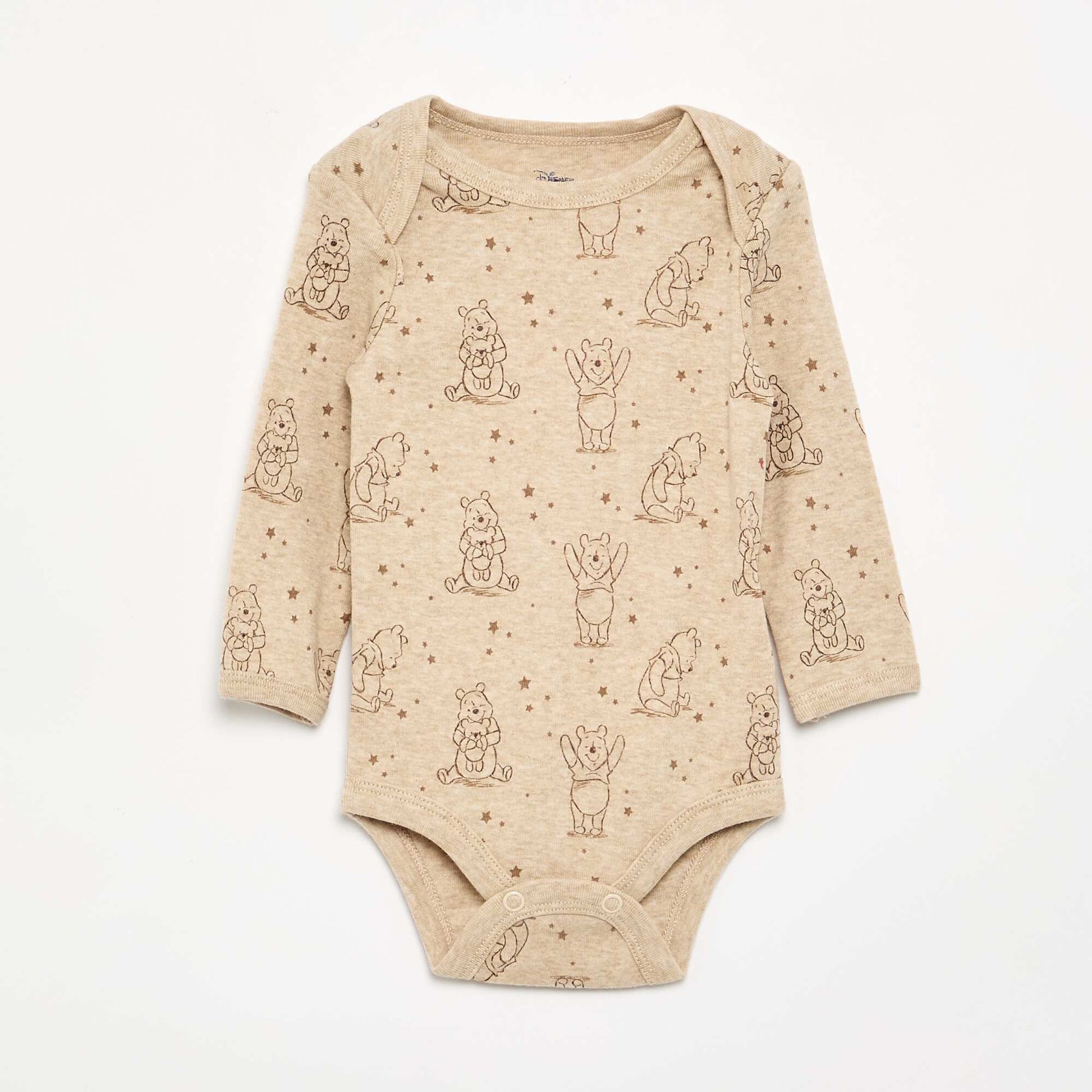 2-piece sleep set - Sleeveless sleepsuit + bodysuit BEIGE