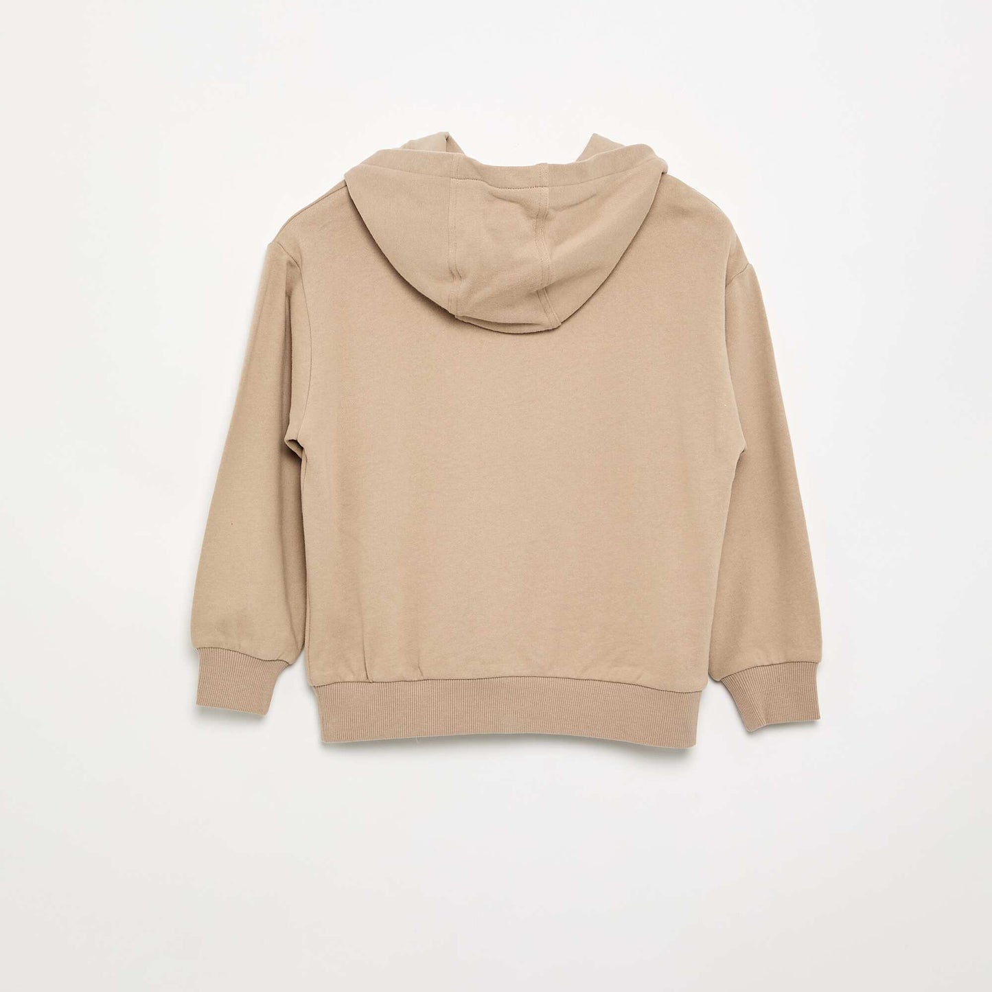 Hooded sweatshirt with kangaroo pocket BEIGE