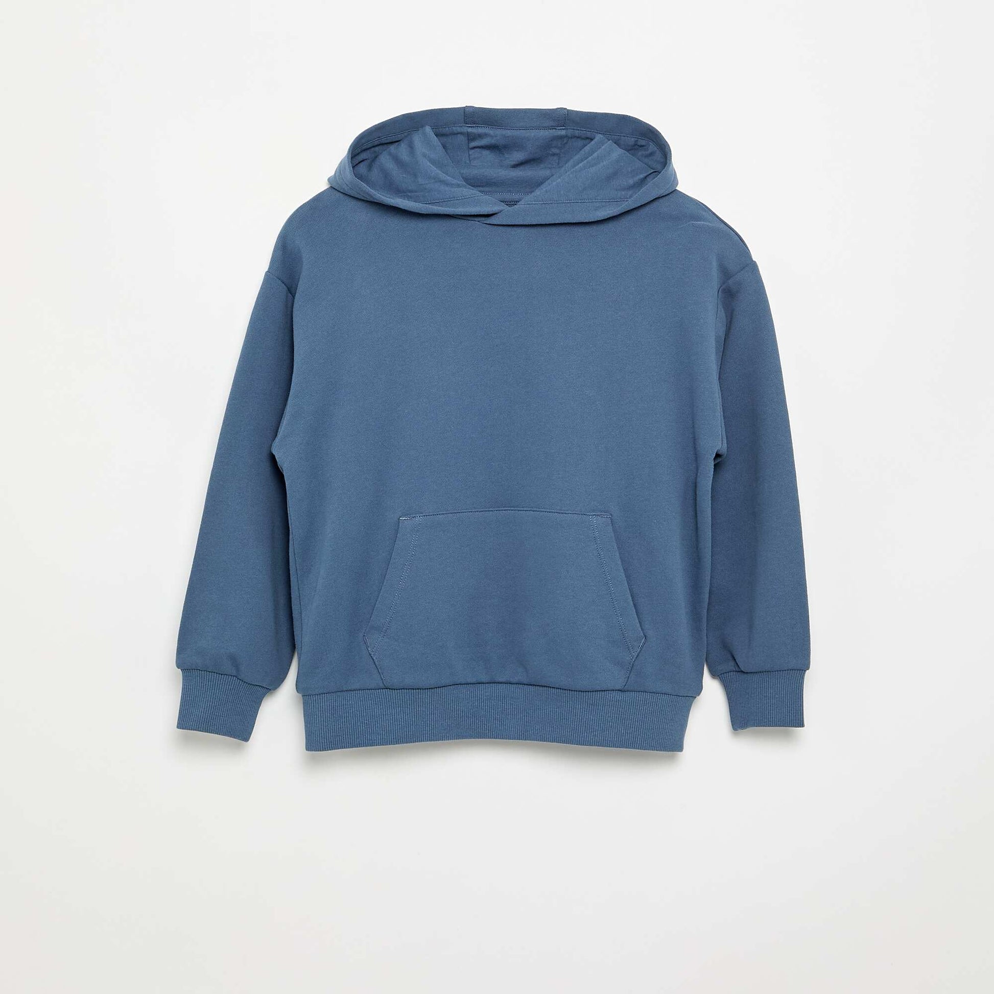 Hooded sweatshirt with kangaroo pocket BLUE