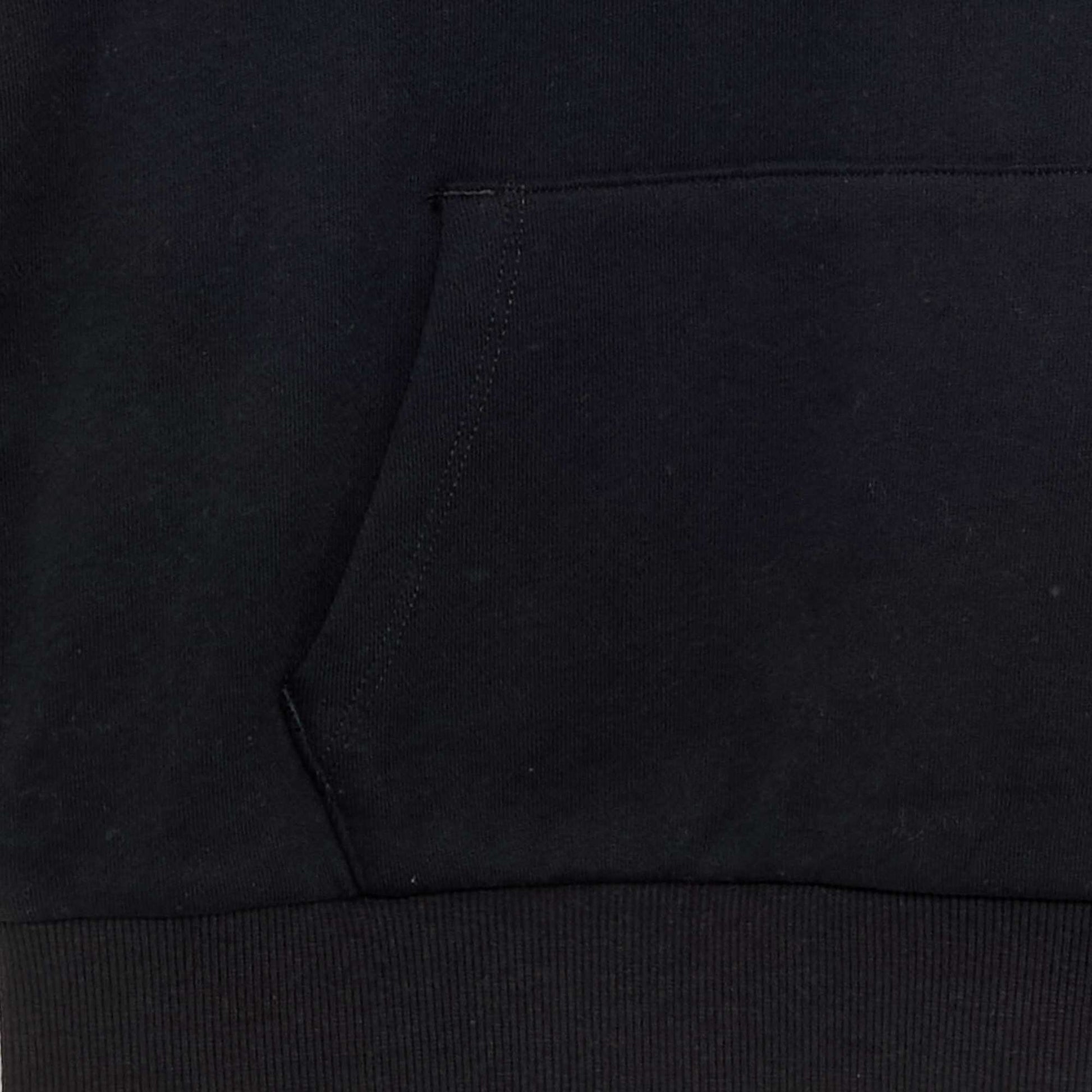 Hooded sweatshirt with kangaroo pocket BLACK