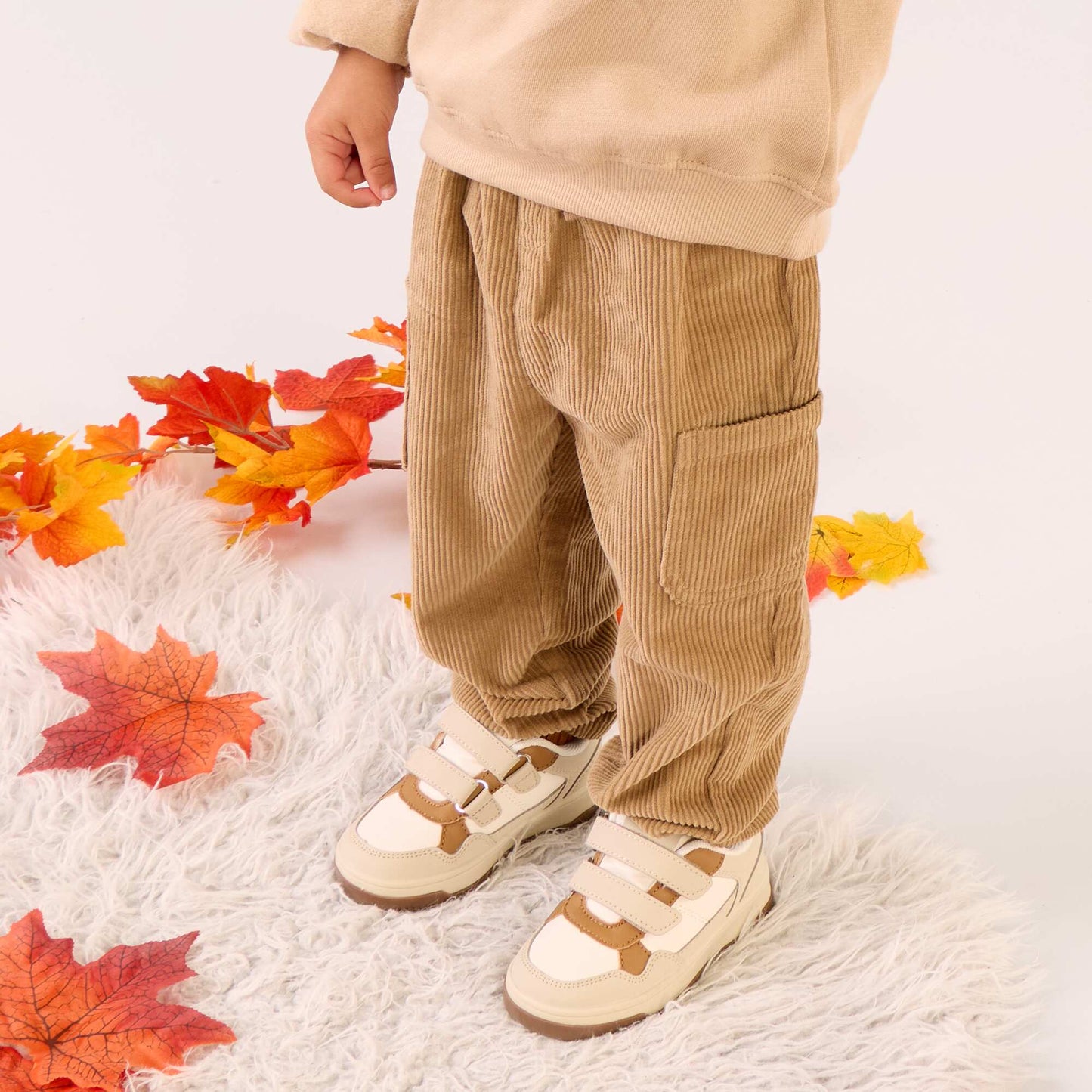 Corduroy trousers BEIGE