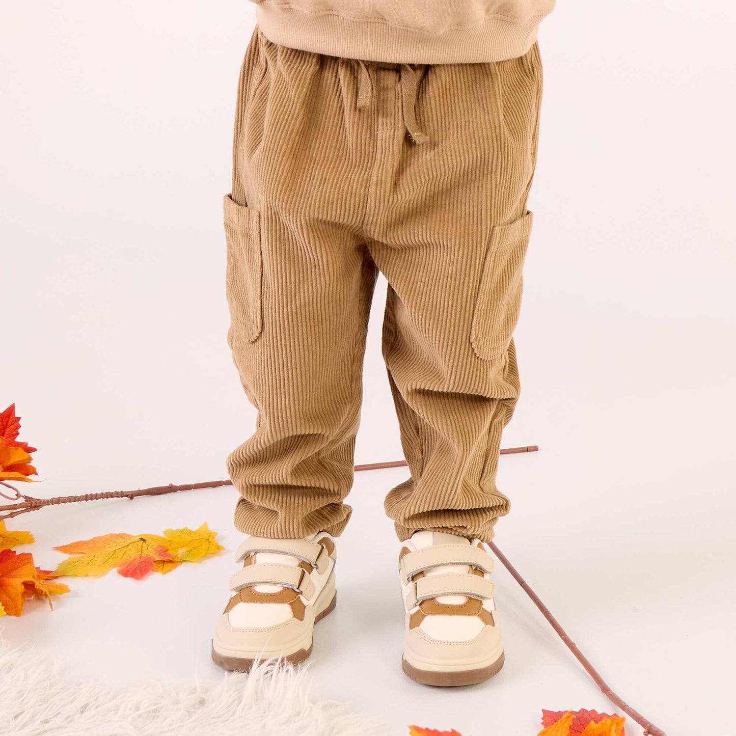 Corduroy trousers BEIGE