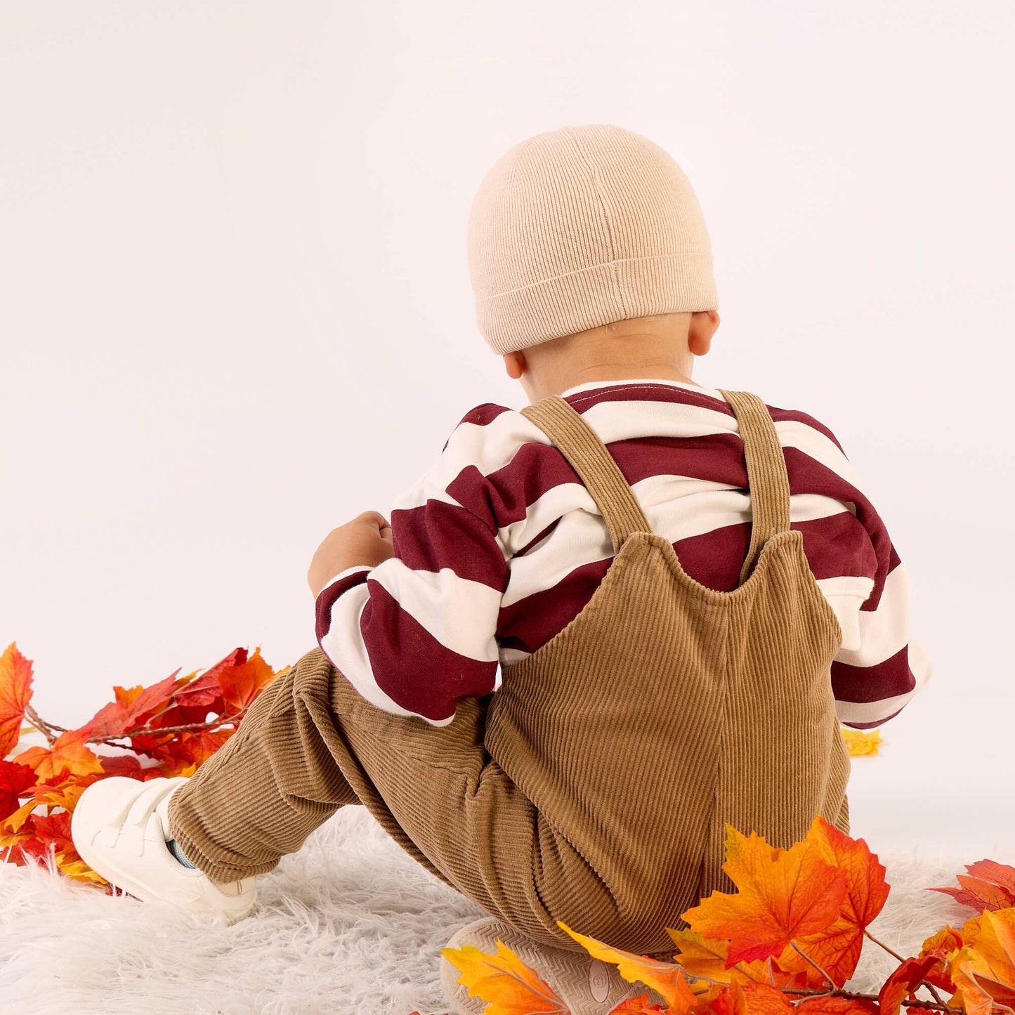 Corduroy Overalls BEIGE