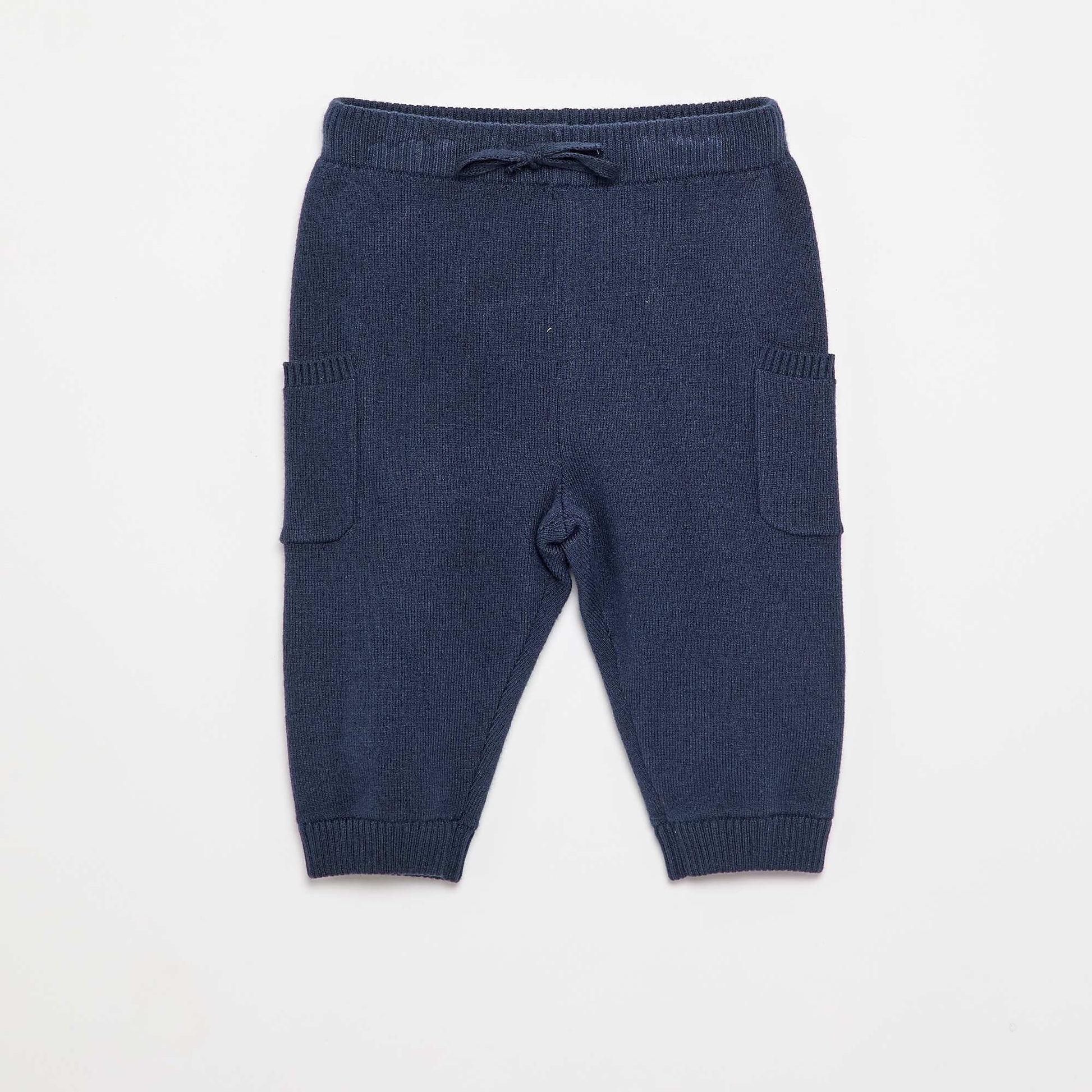 Solid knit pants NAVY