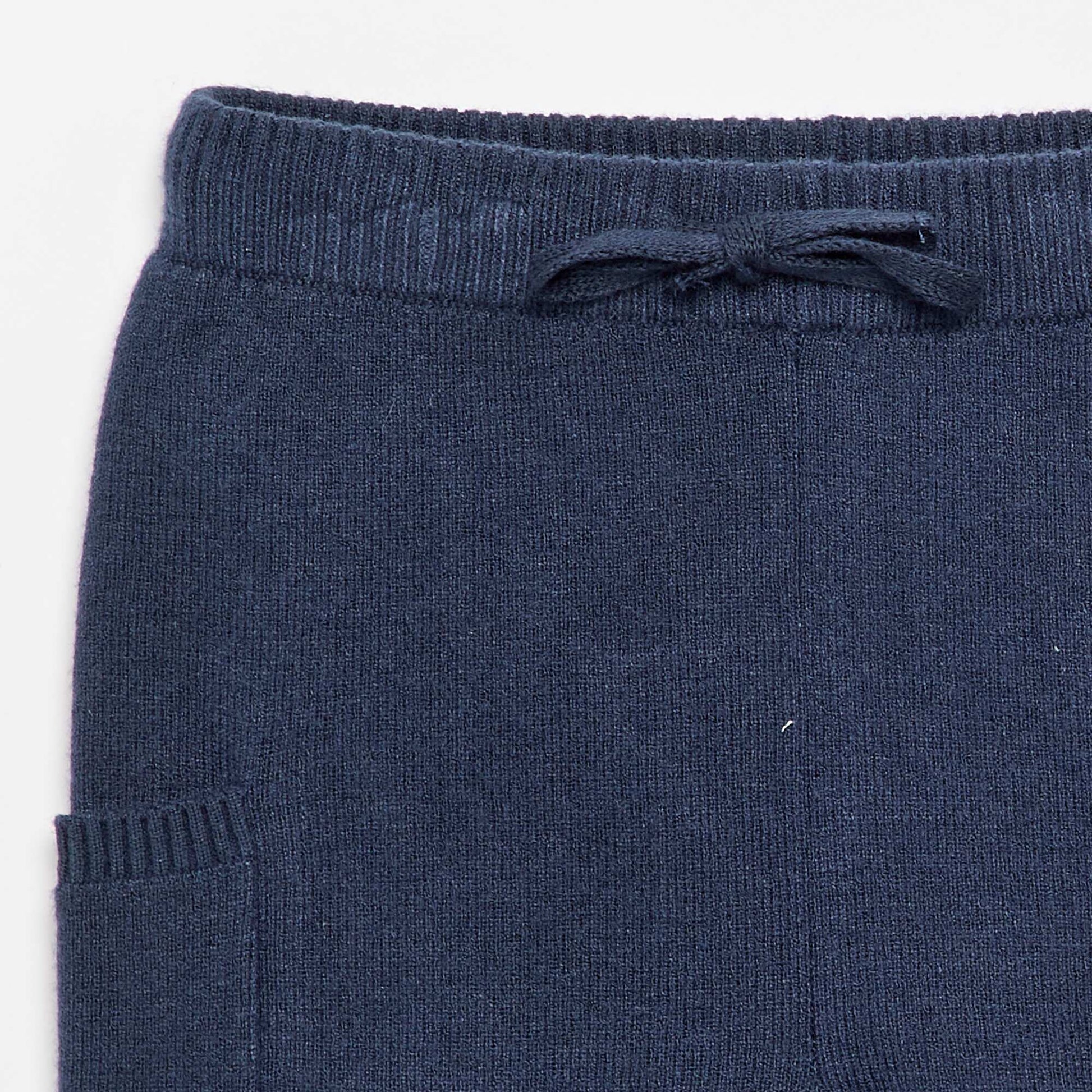 Solid knit pants NAVY
