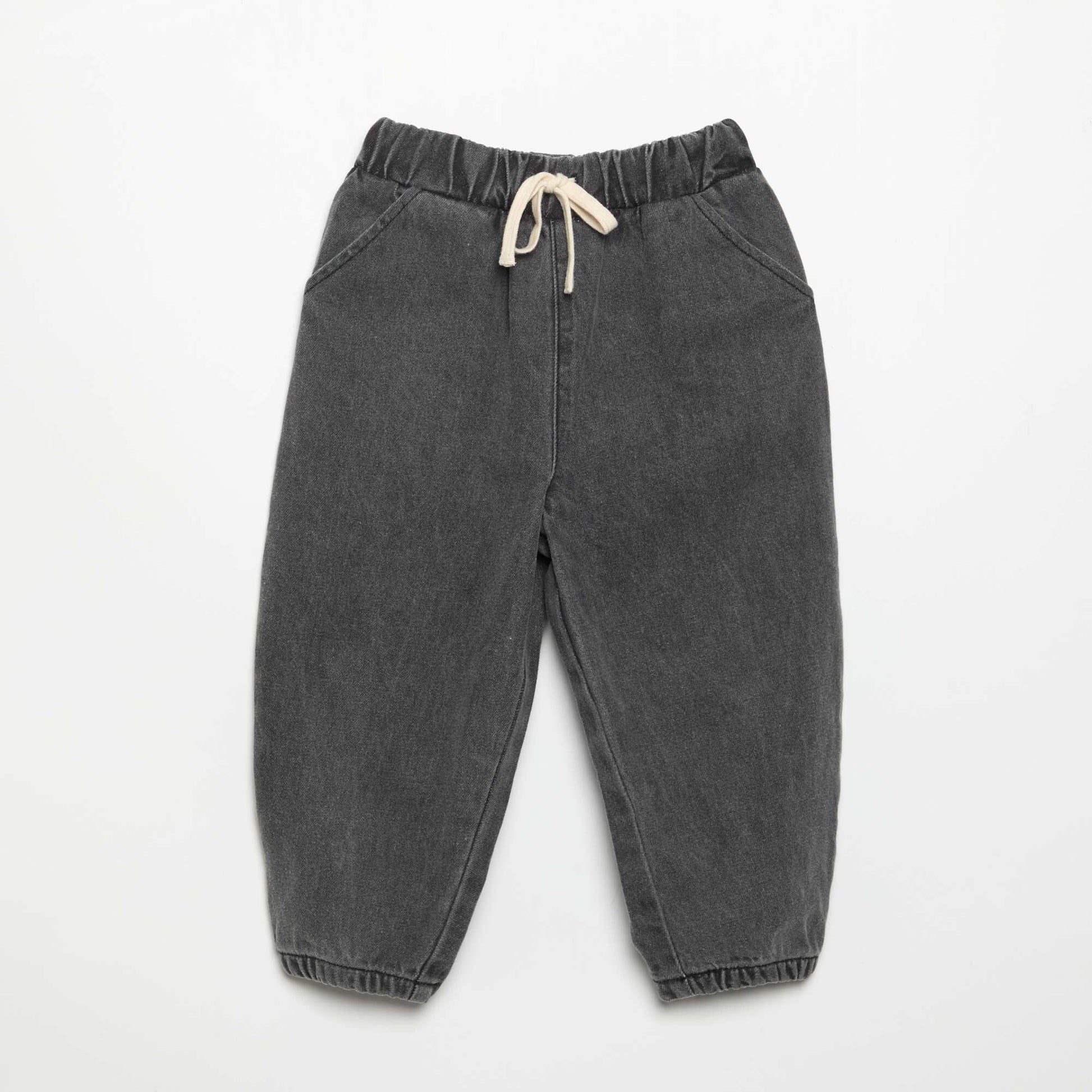 Denim Jogger Pants GREY