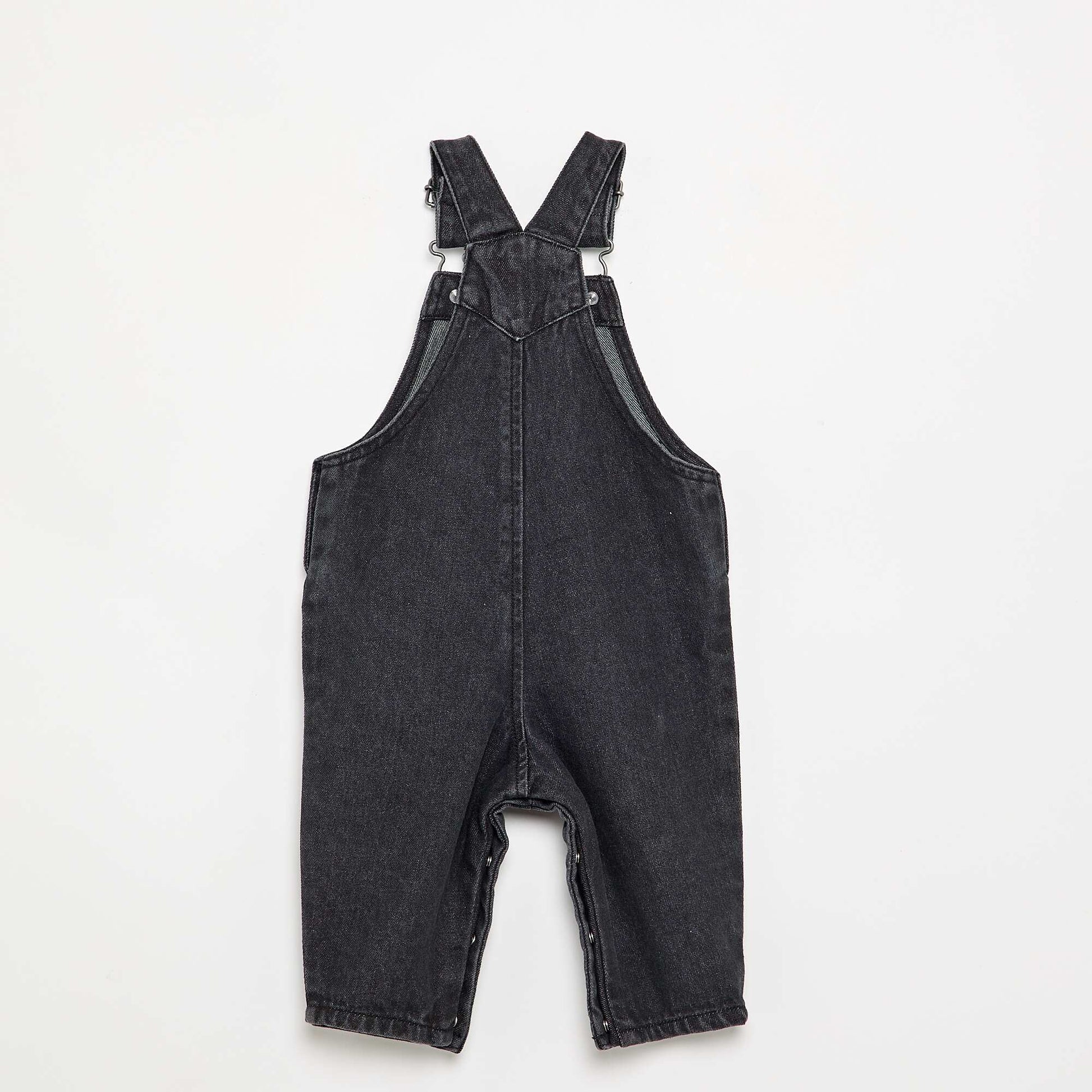 Long Overalls with Chest Pocket GREY
