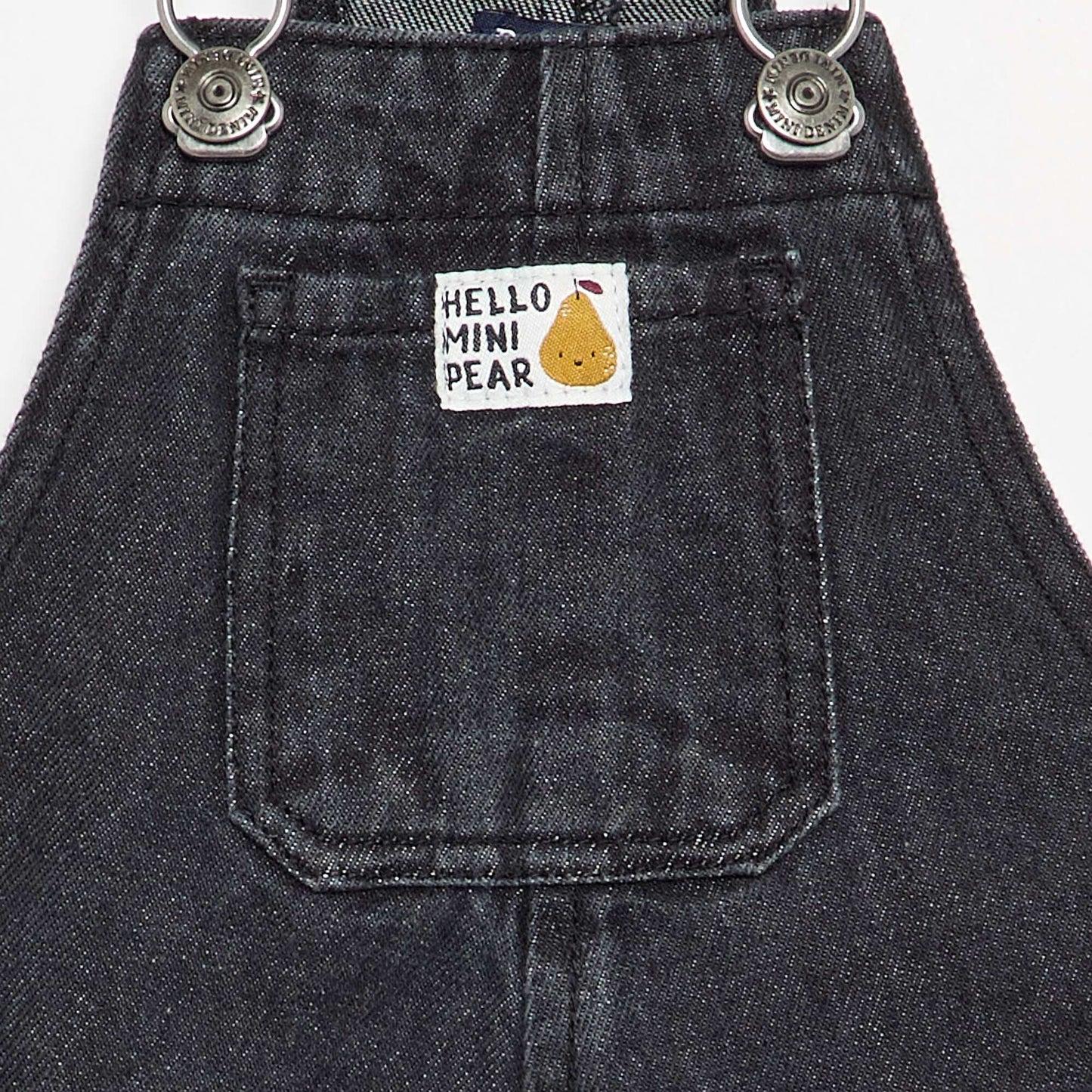 Long Overalls with Chest Pocket GREY
