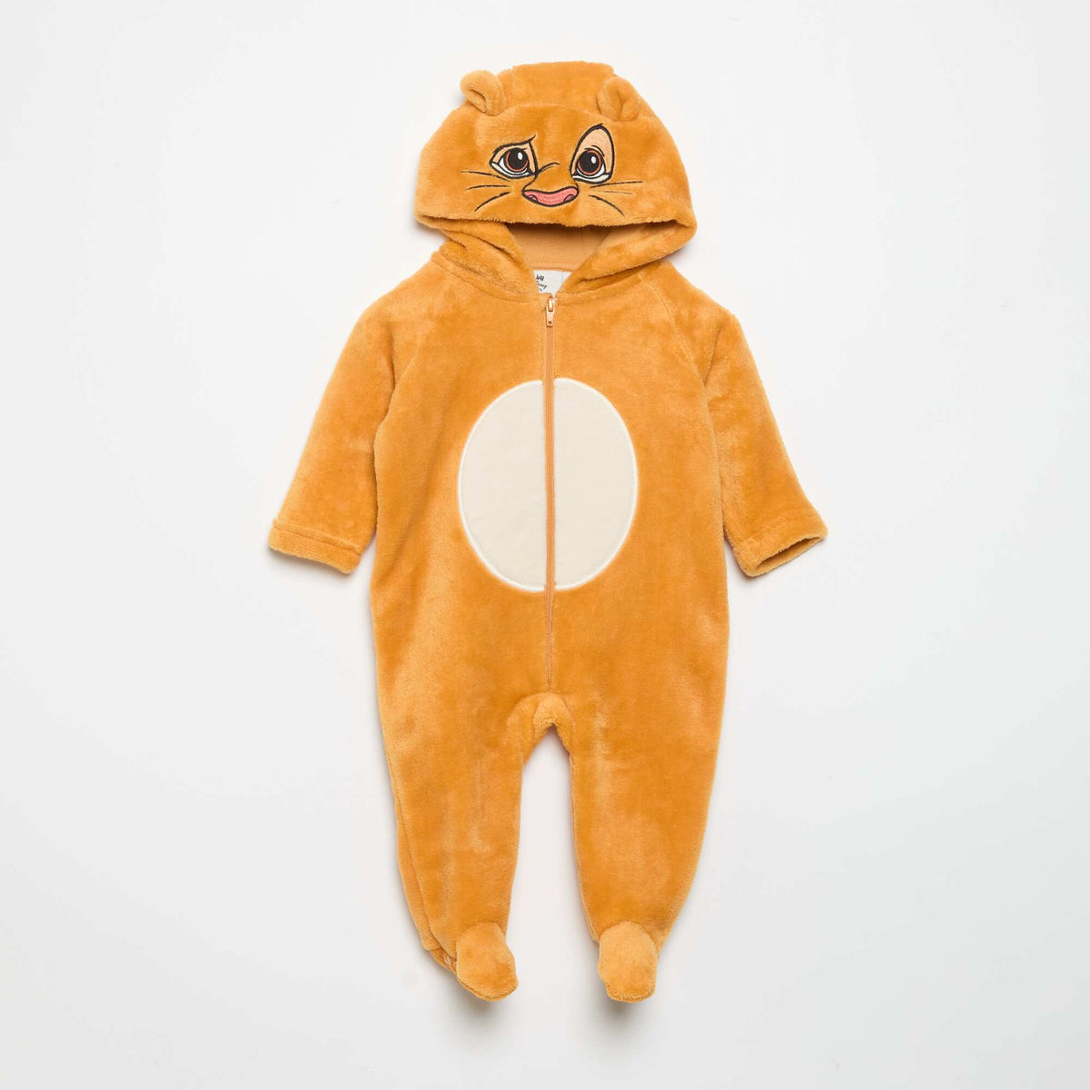 'Disney' Hooded Sleepsuit BEIGE
