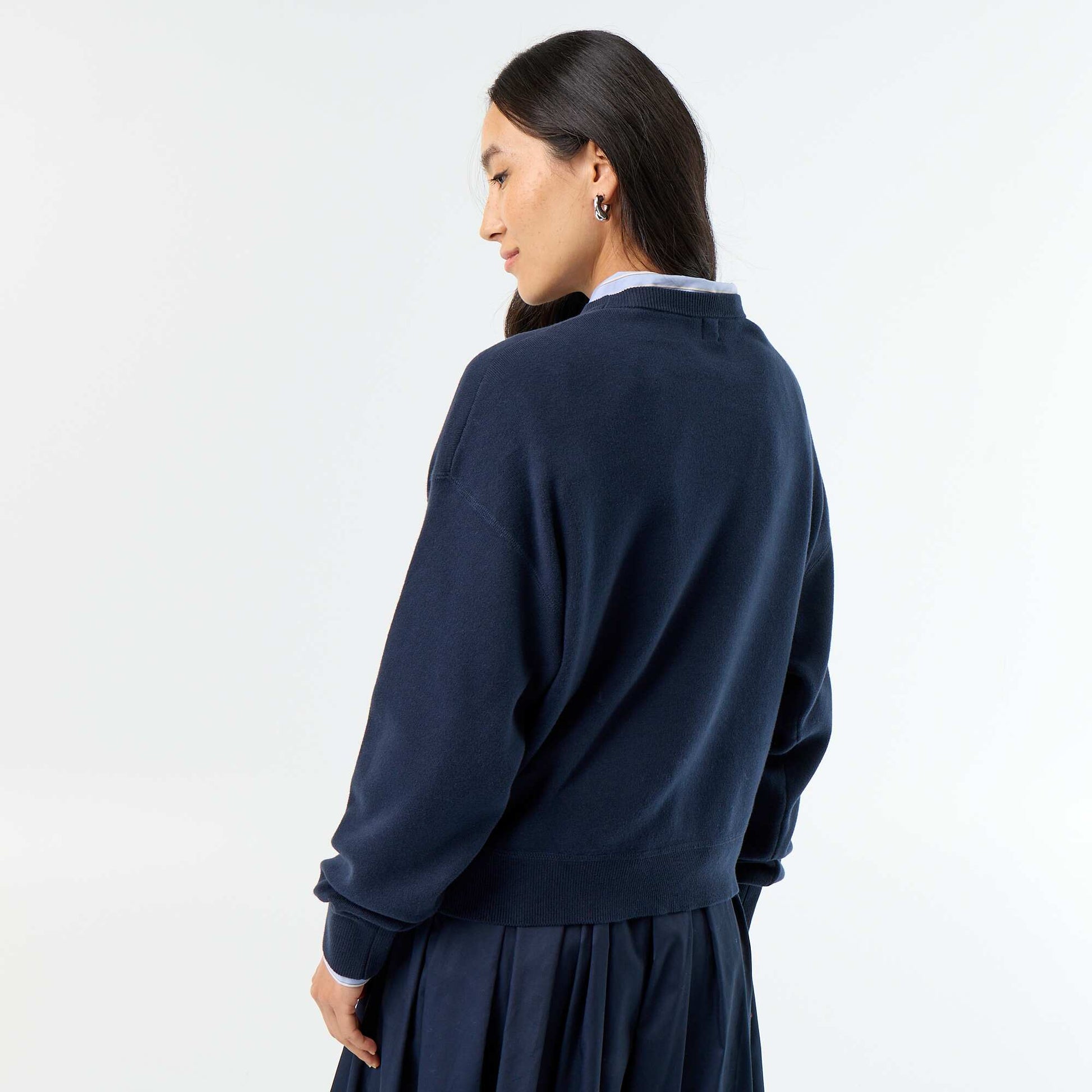 Thick cotton jumper BLUE