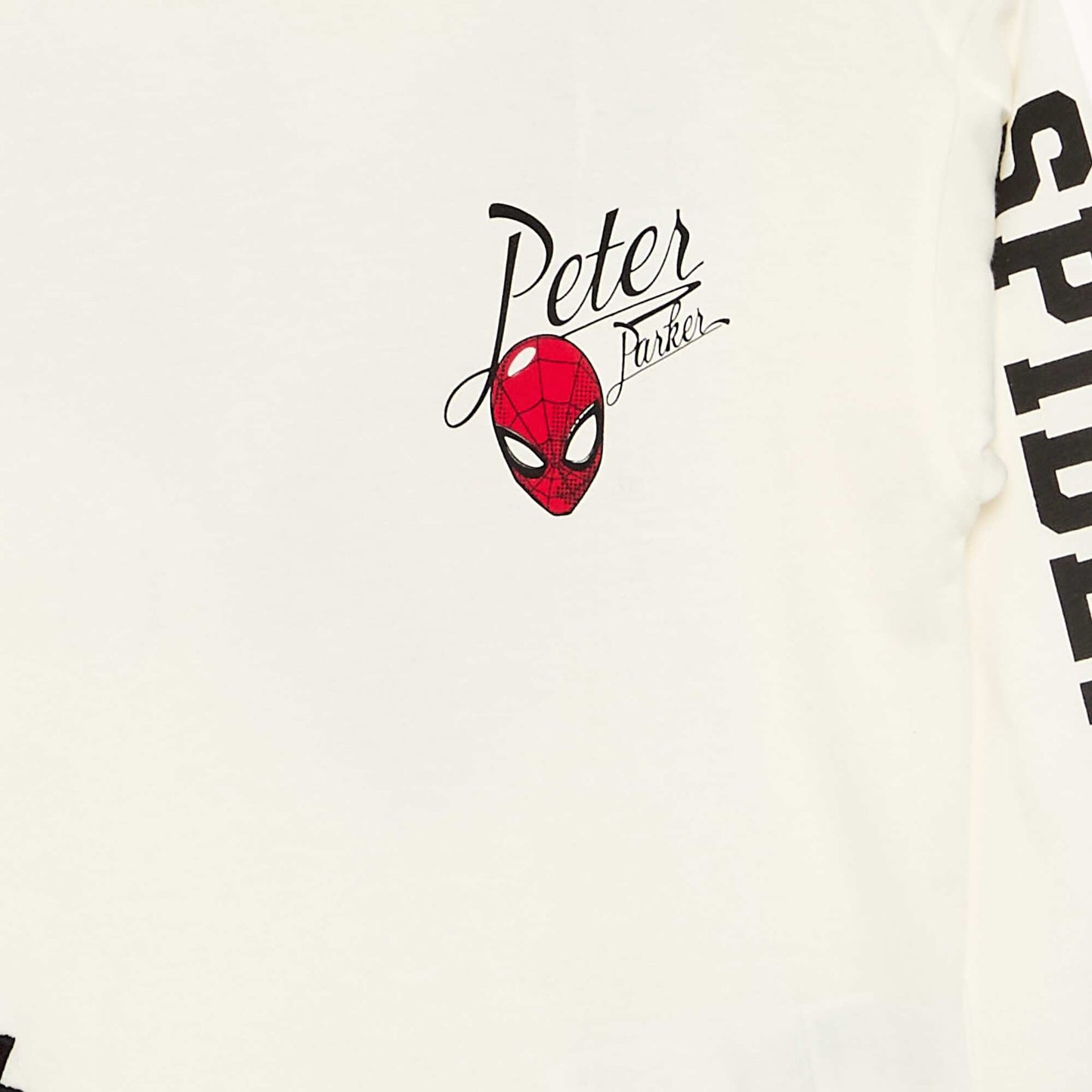 Long-sleeved 'Marvel' 'Spider-Man' T-shirt WHITE