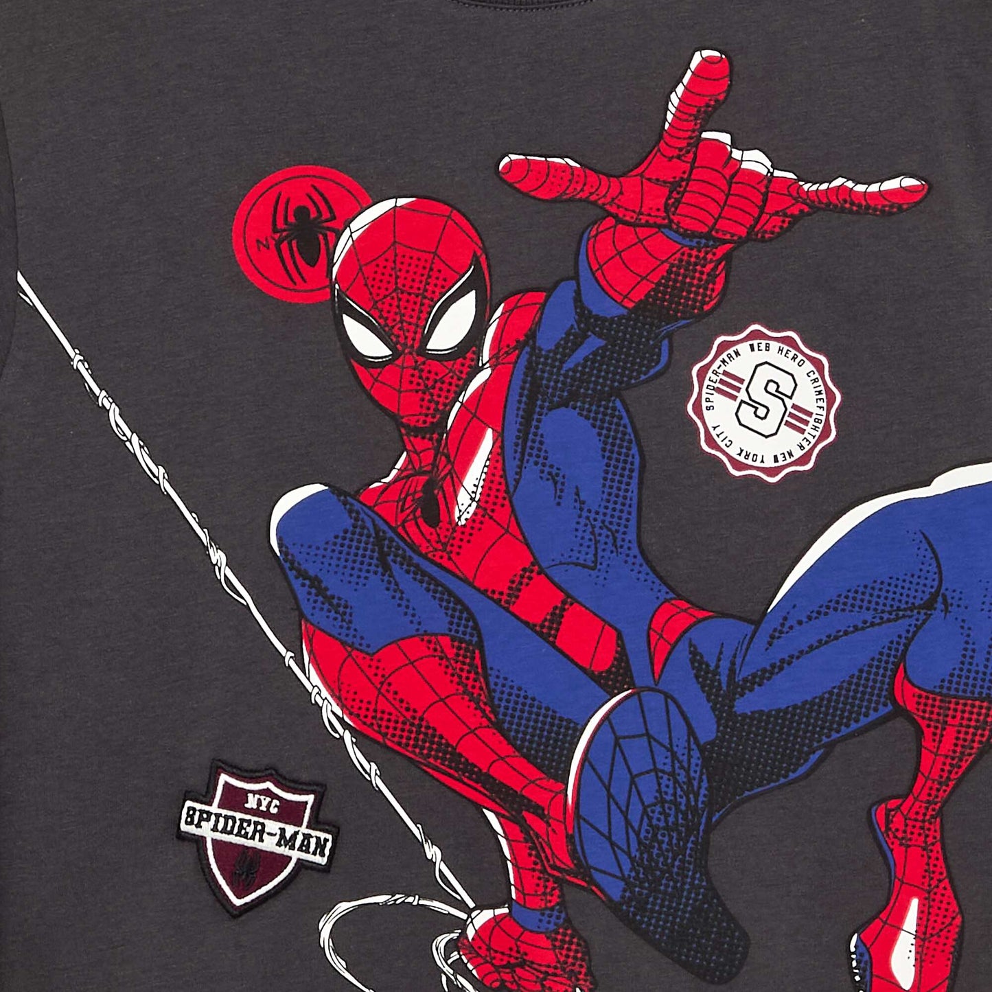 Marvel 'Spider-Man' Long-Sleeved T-Shirt BLACK
