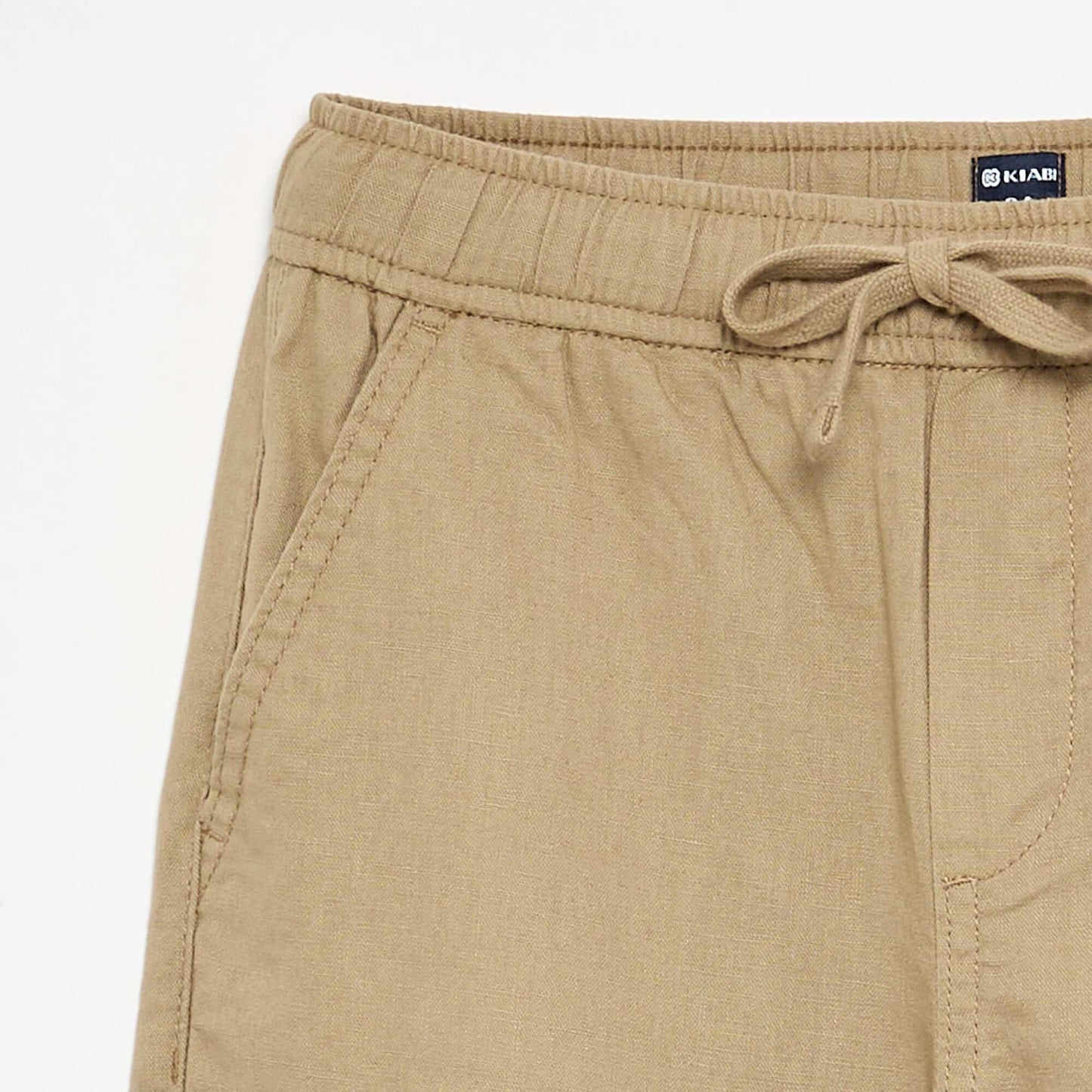 Linen and cotton trousers BEIGE