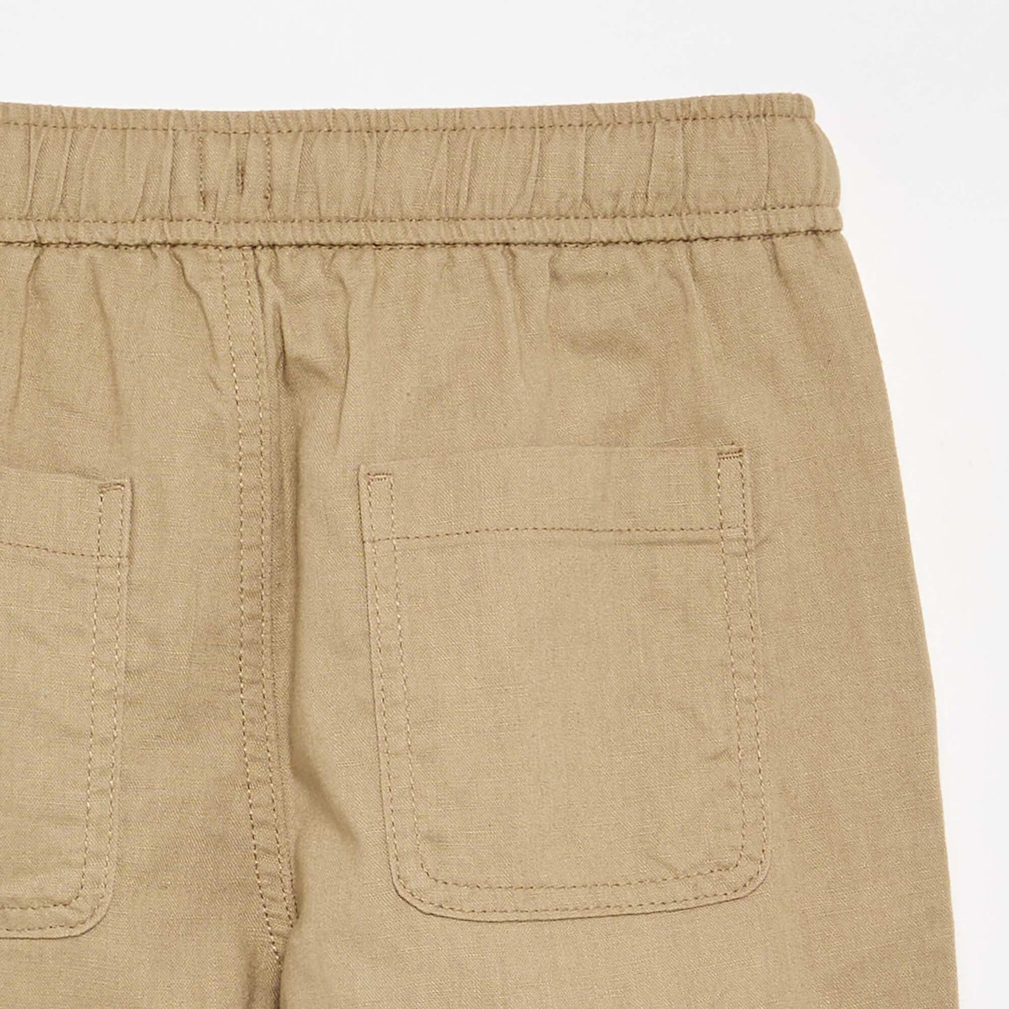 Linen and cotton trousers BEIGE