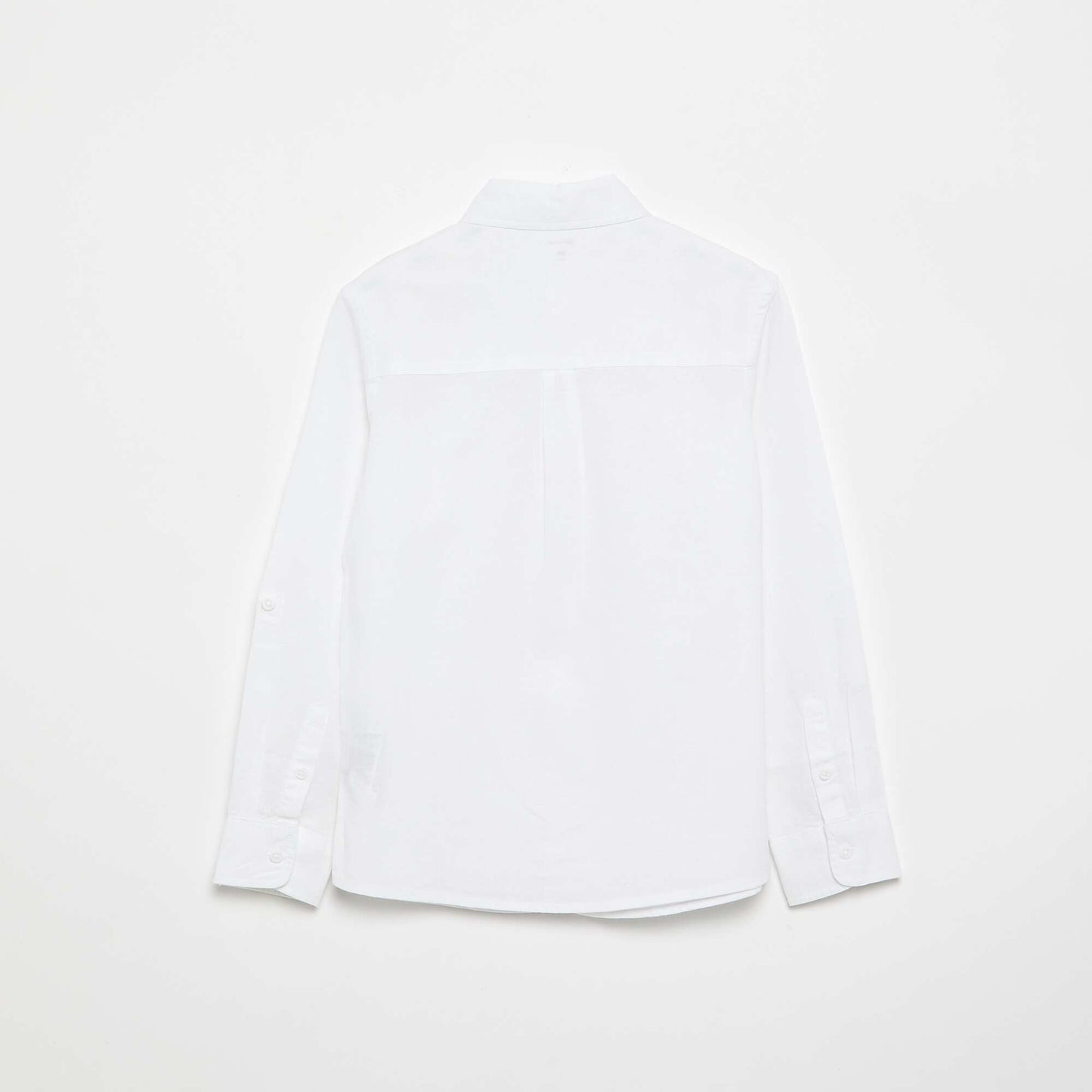 Long-sleeved shirt with chest pocket WHITE