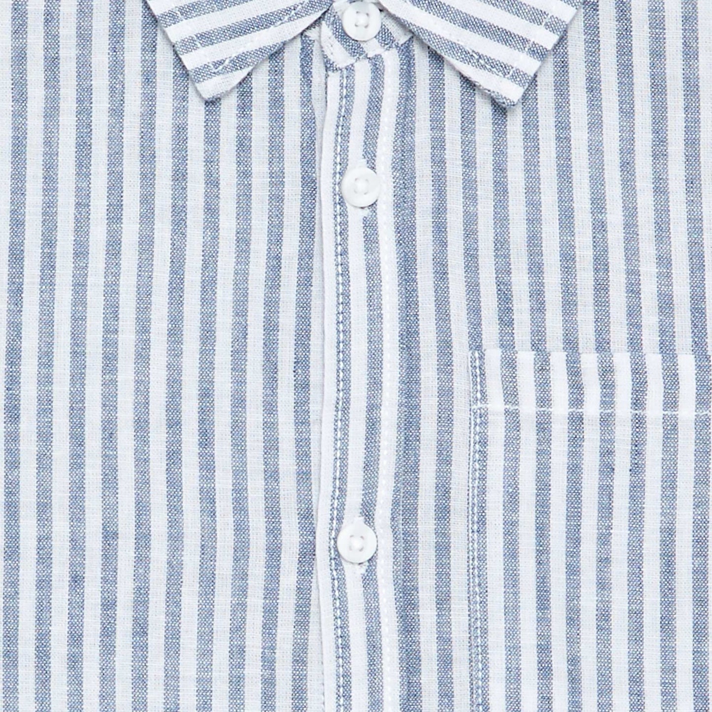 Long-sleeved shirt with chest pocket WHITE