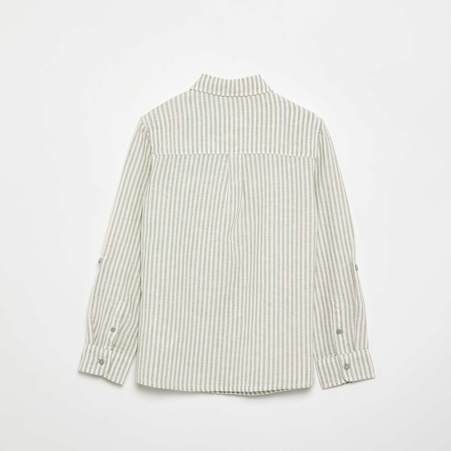 Long-sleeved shirt with chest pocket WHITE