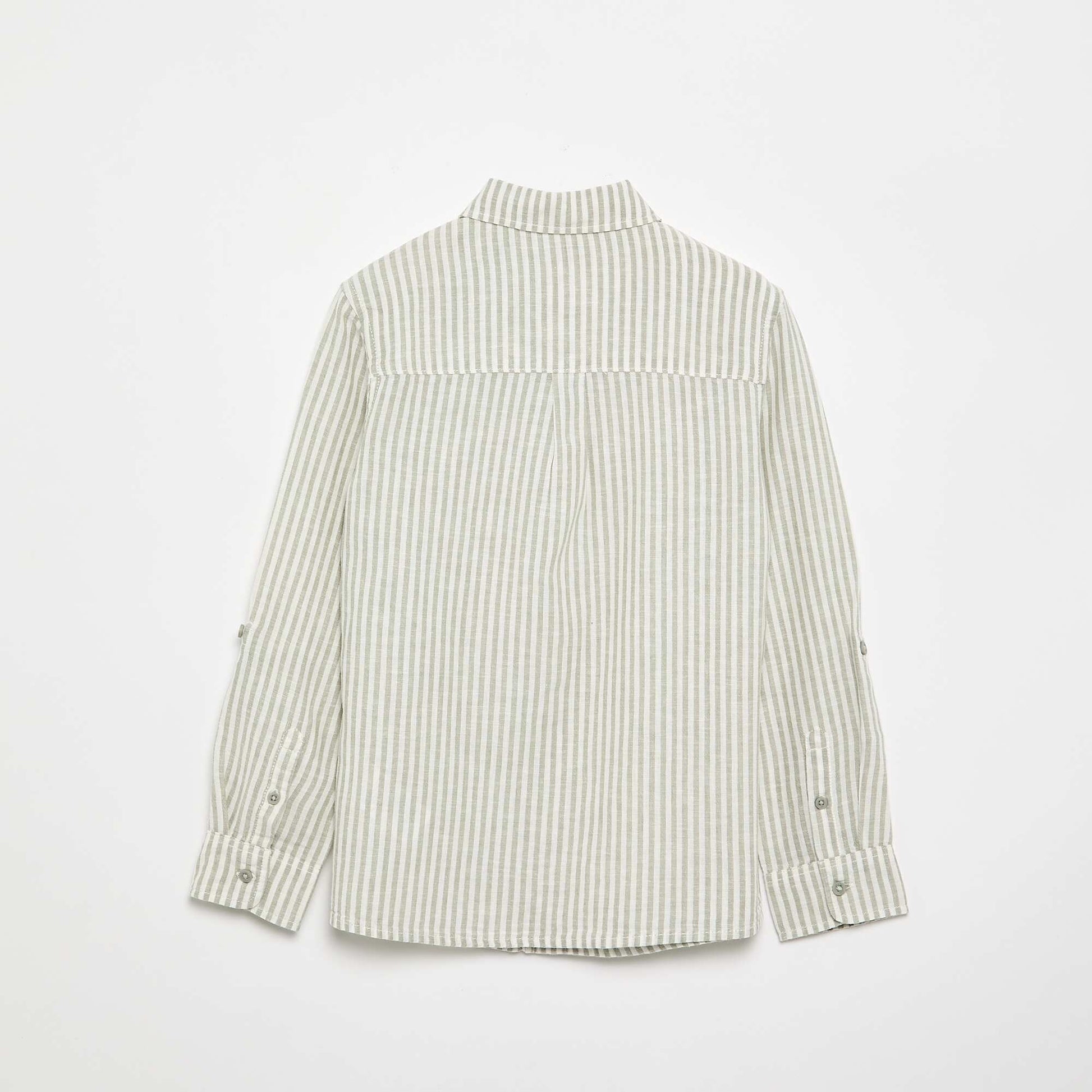Long-sleeved shirt with chest pocket WHITE