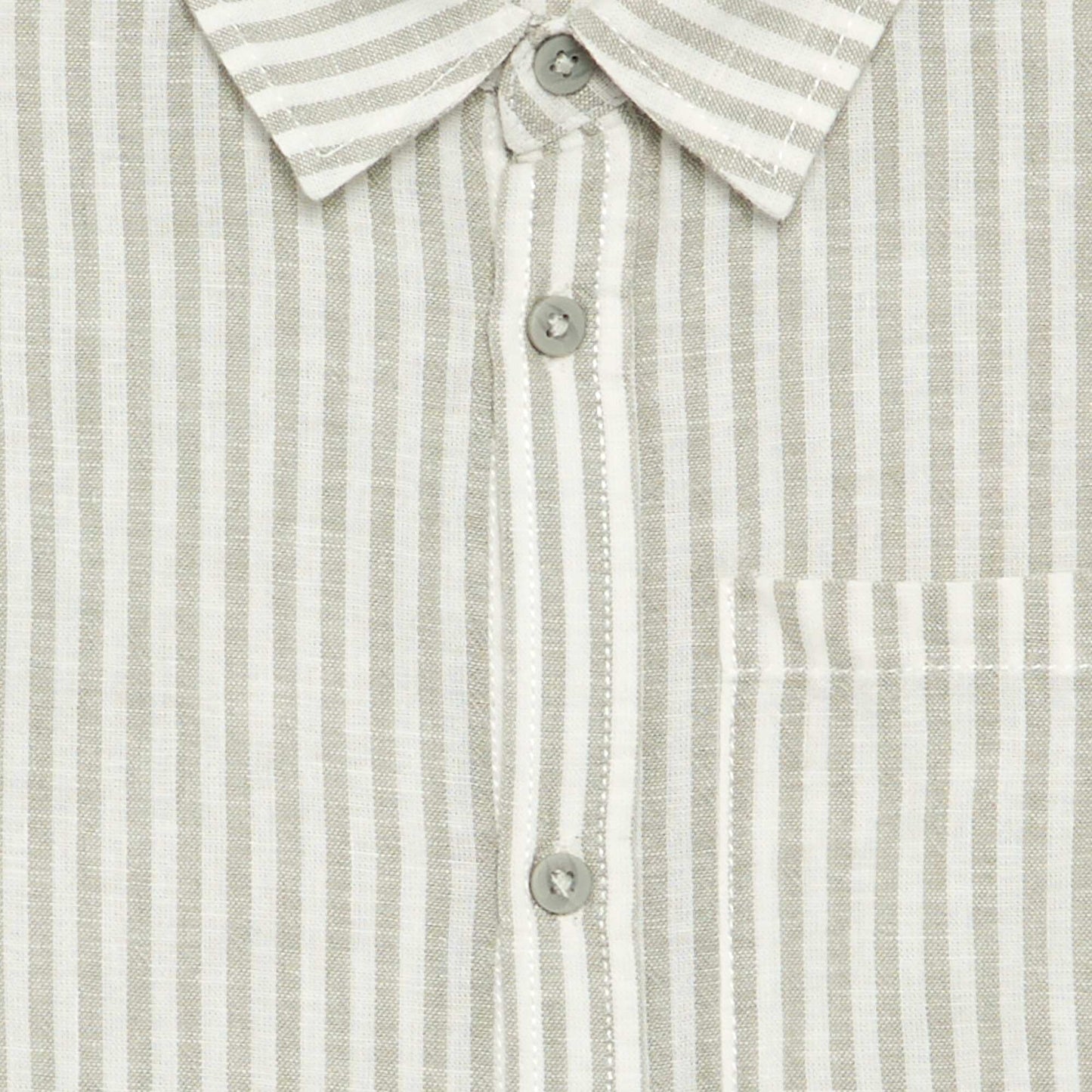Long-sleeved shirt with chest pocket WHITE