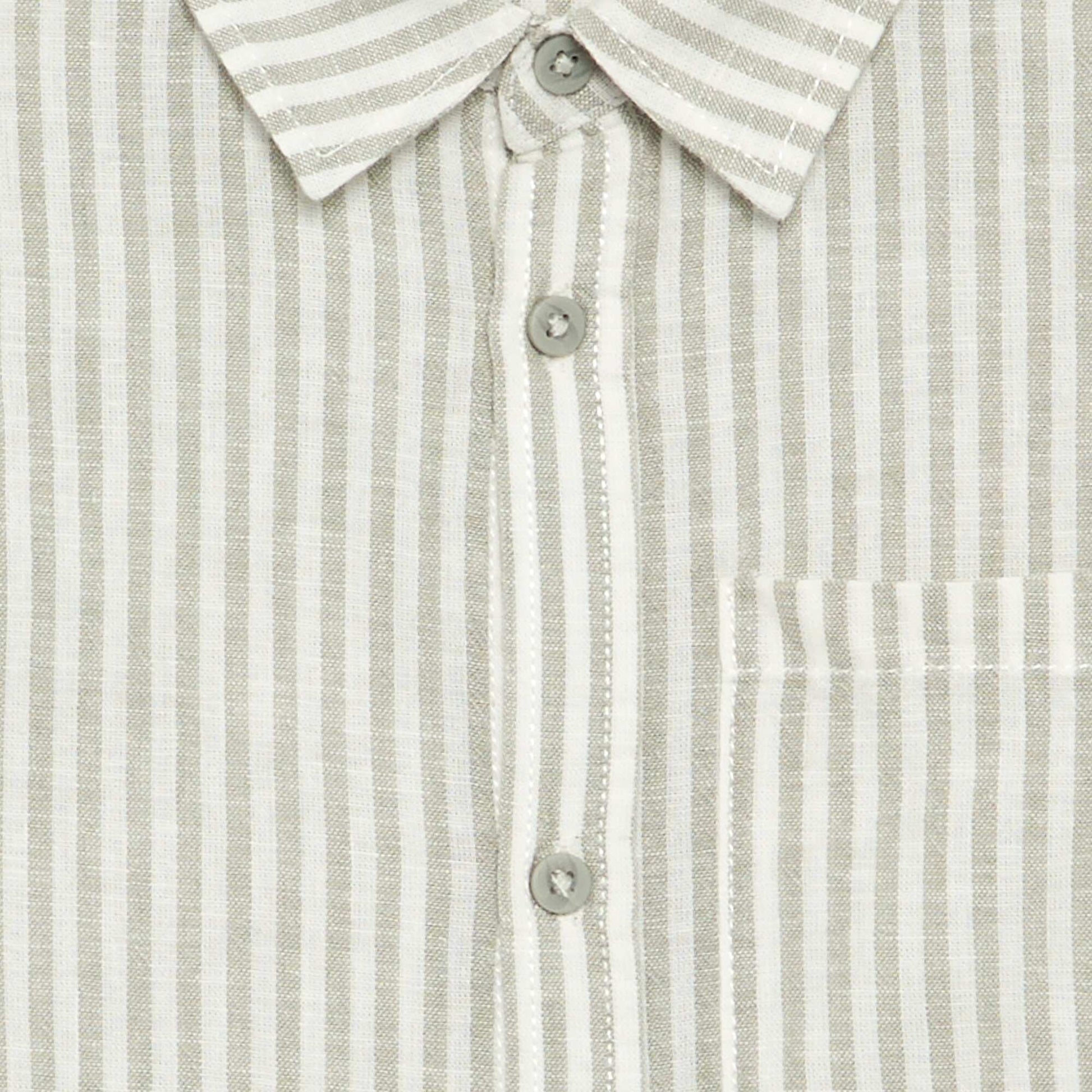 Long-sleeved shirt with chest pocket WHITE