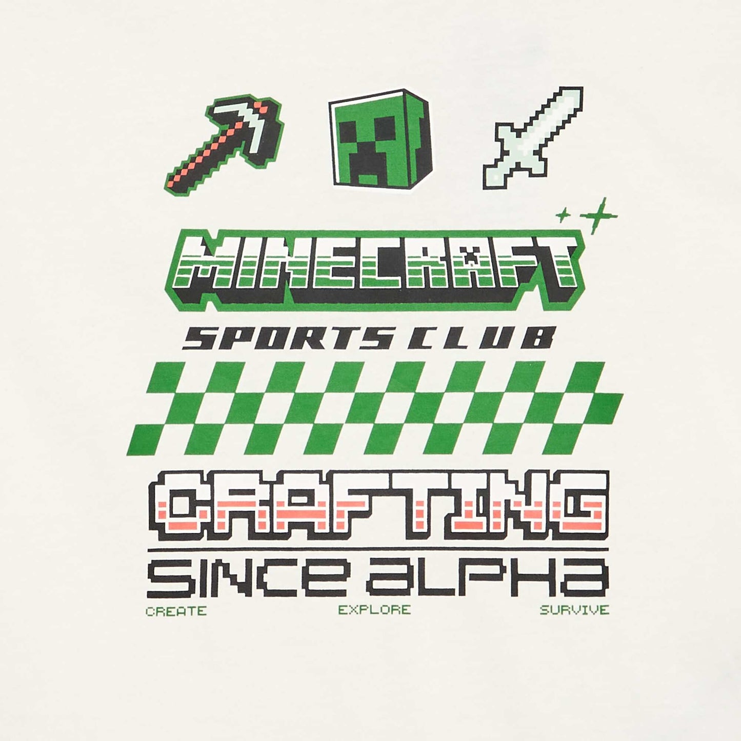 Long-sleeved 'Minecraft' T-shirt WHITE