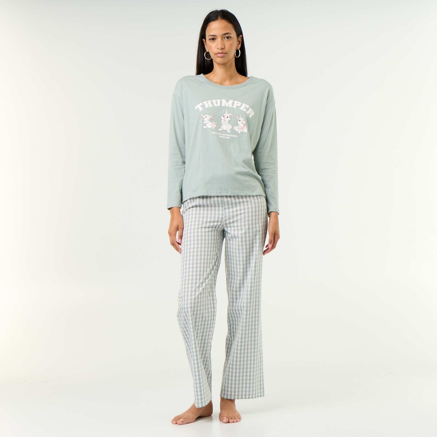 Disney 'Bambi' 2-piece pajamas - Long-sleeved t-shirt + pants GREEN