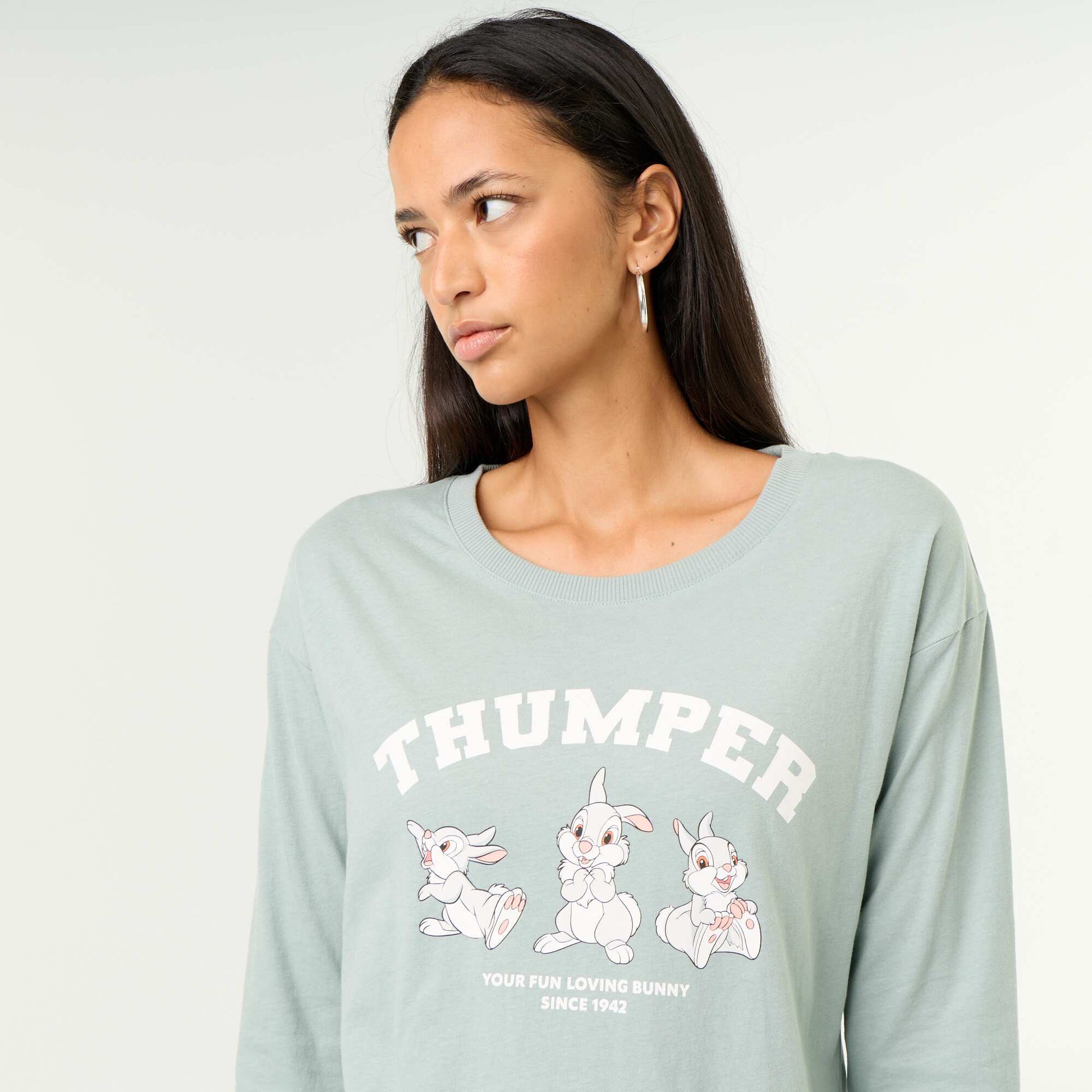 Disney 'Bambi' 2-piece pajamas - Long-sleeved t-shirt + pants GREEN