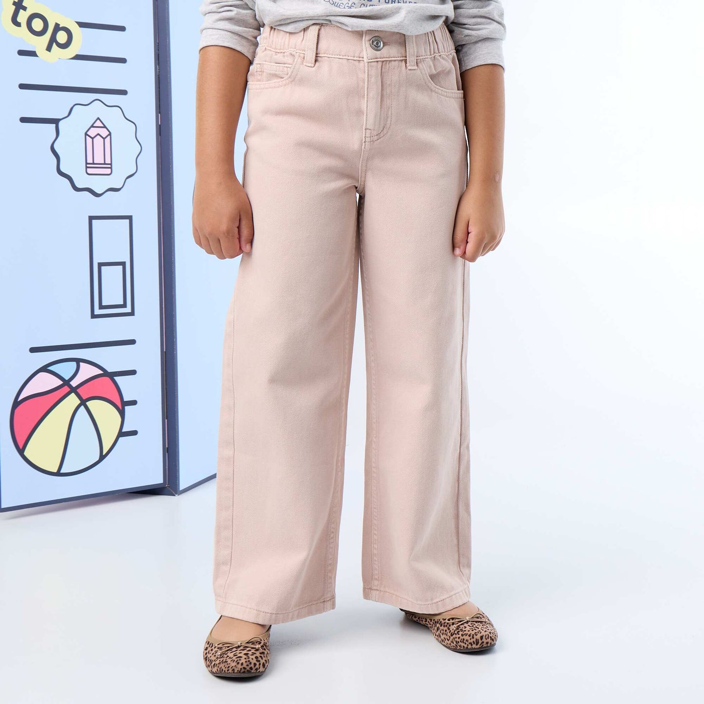 Adjustable Waist Wide Leg Trousers PURPLE