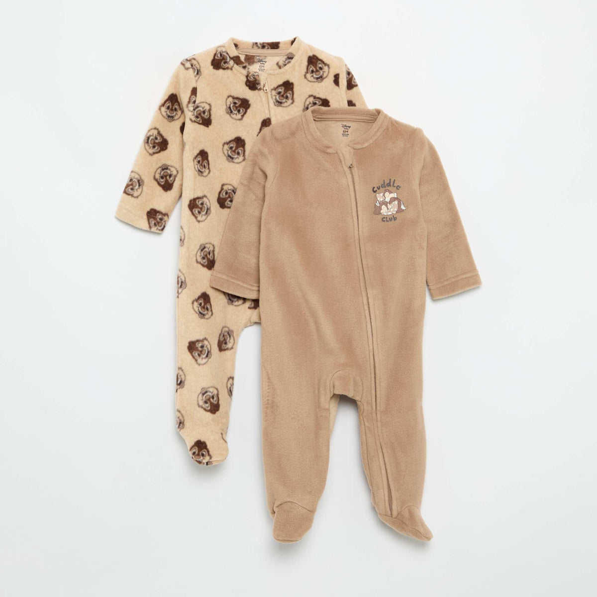 2-Pack 'Disney' Sleepsuits BEIGE