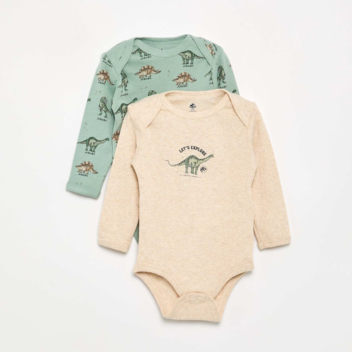 2-pack 'Jurassic World' Bodysuits GREEN