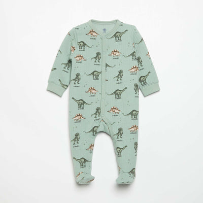 'Jurassic World' Footed Pajamas GREEN