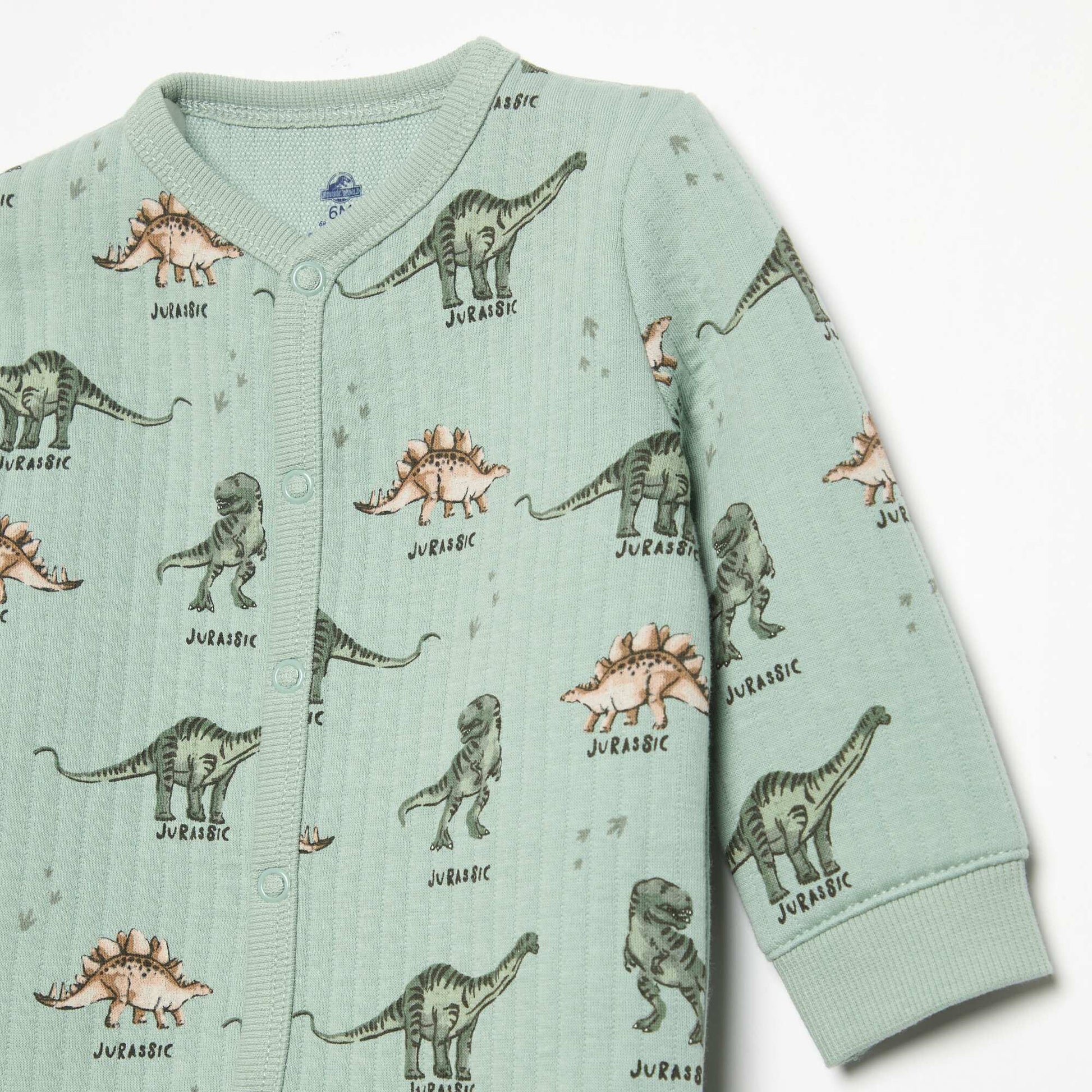 'Jurassic World' Footed Pajamas GREEN