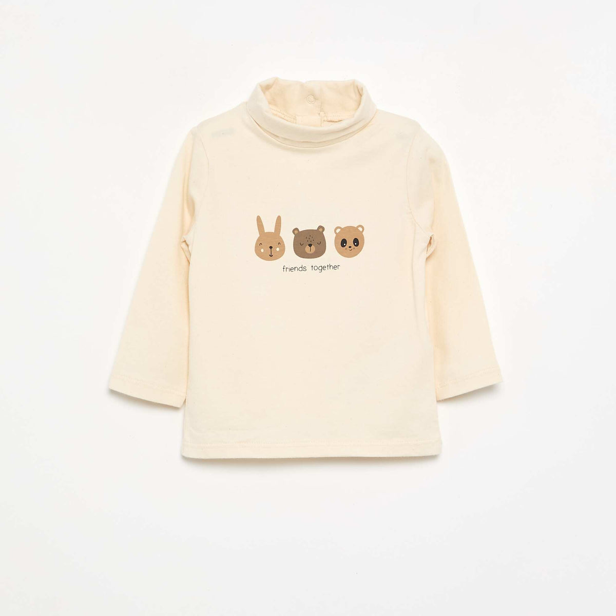 Pack of 2 Turtleneck Undershirts BEIGE