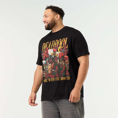 Short-sleeved 'Deadpool' 'Marvel' jersey t-shirt BLACK