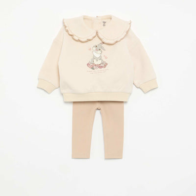 Disney 2-Piece Set: Sweatshirt + Leggings BEIGE