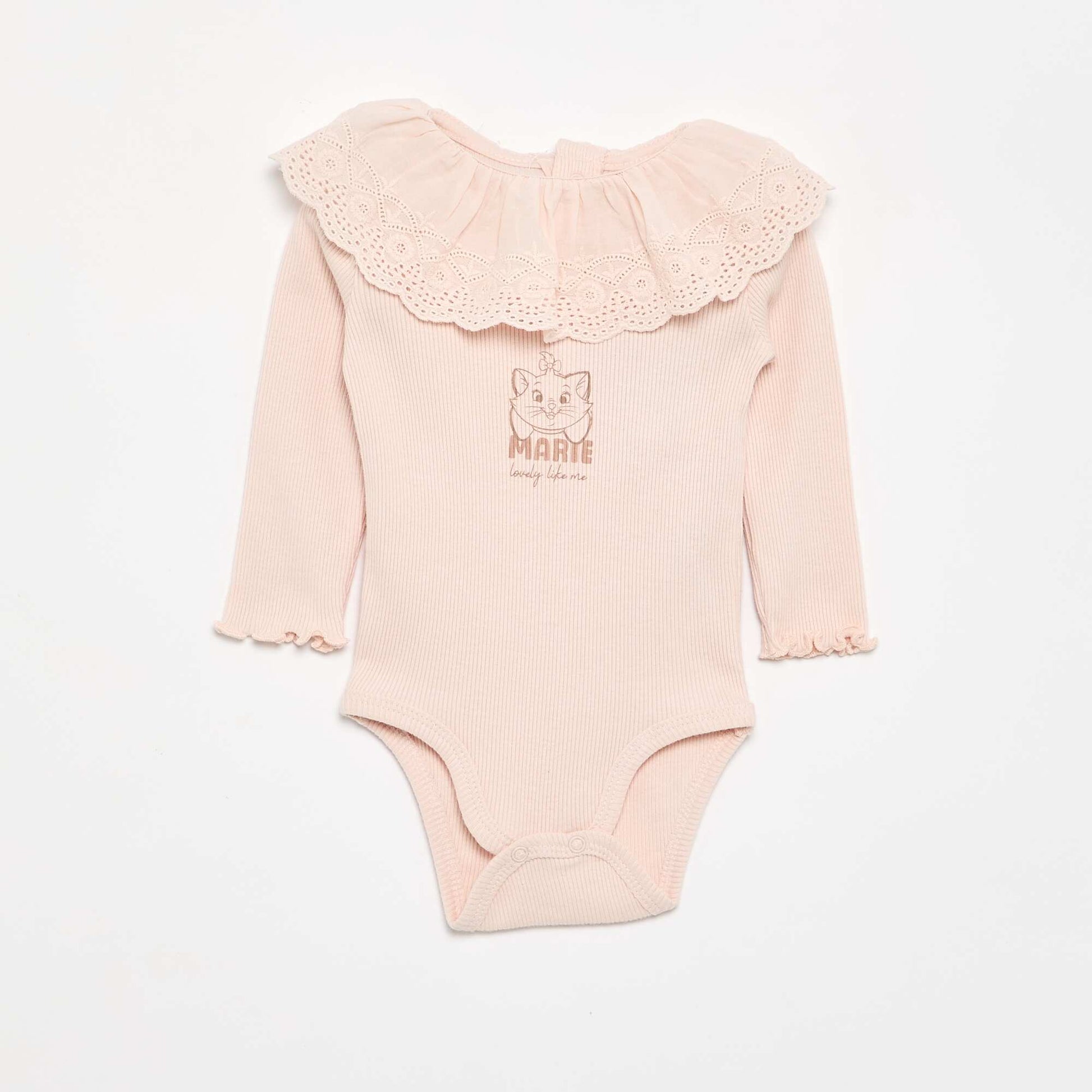 Disney Bodysuit with Embroidered Collar PINK