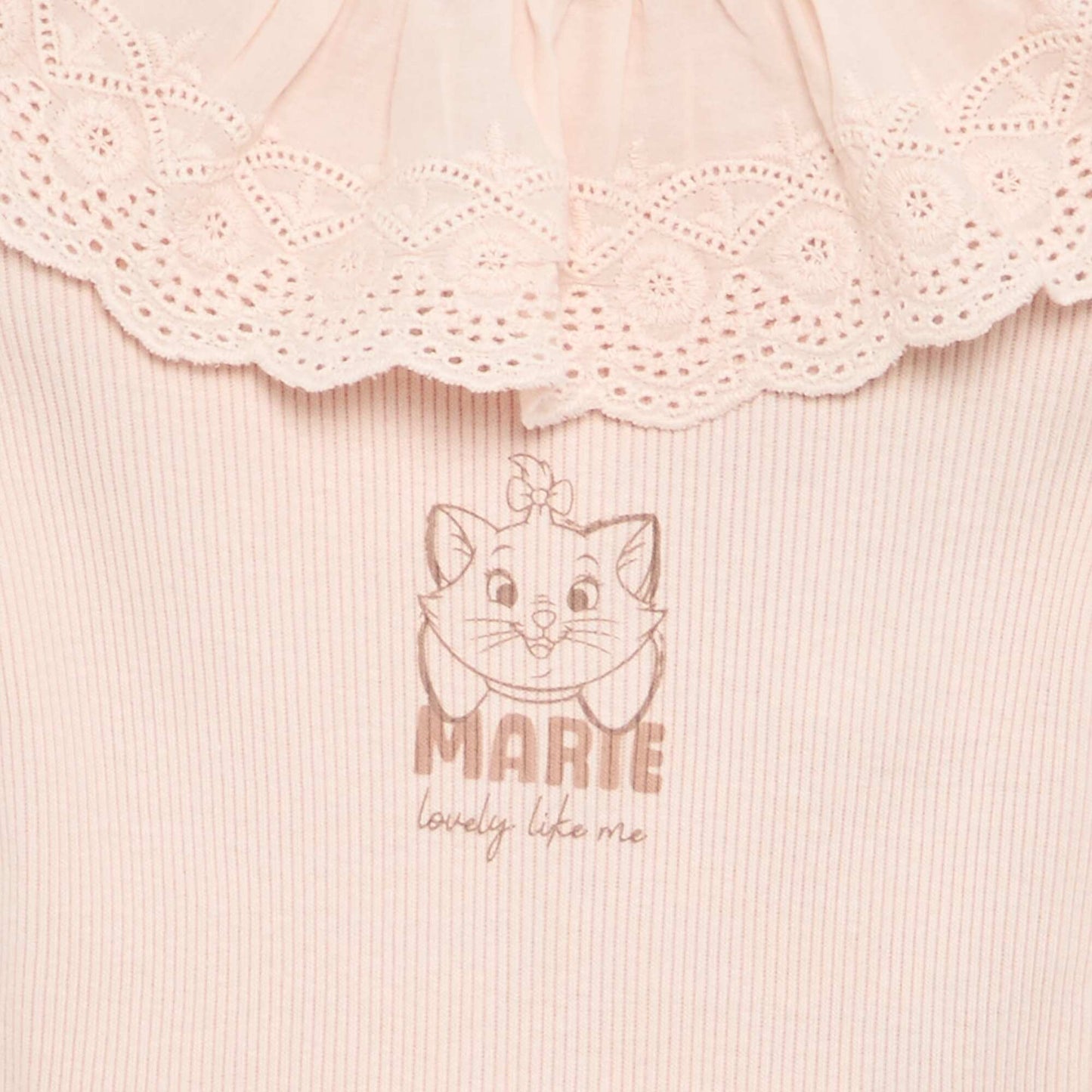 Disney Bodysuit with Embroidered Collar PINK