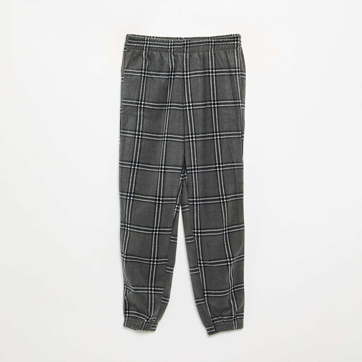 Long fleece pajama set - 2 pieces GREEN
