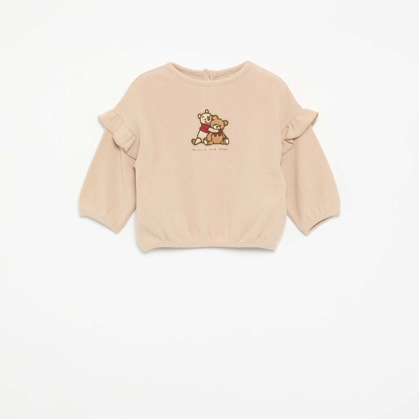 Disney 2-piece set - Ruffled sweatshirt + leggings BEIGE