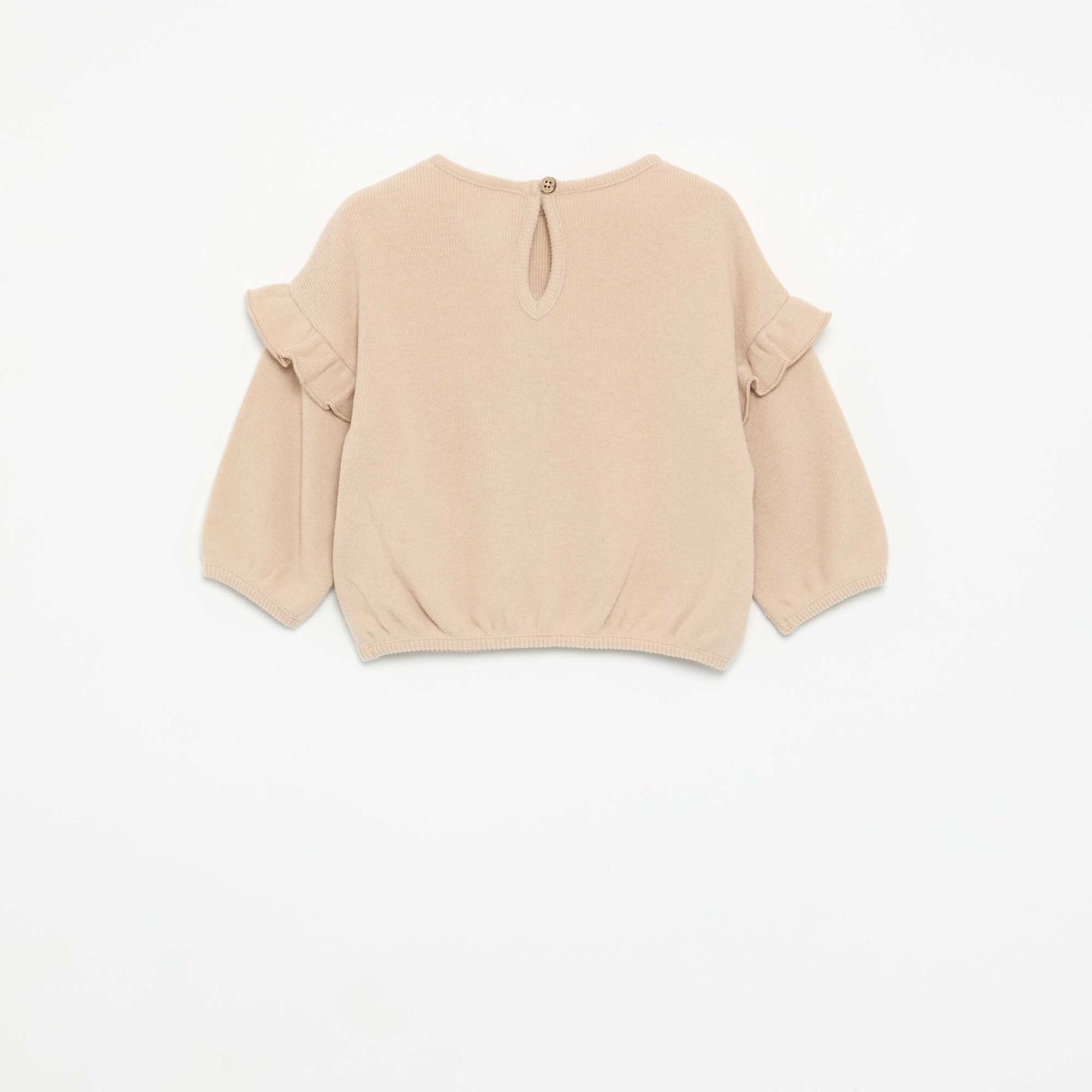 Disney 2-piece set - Ruffled sweatshirt + leggings BEIGE