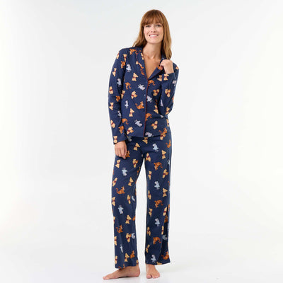 'Winnie the Pooh' Print 2-Piece Pajamas BLUE