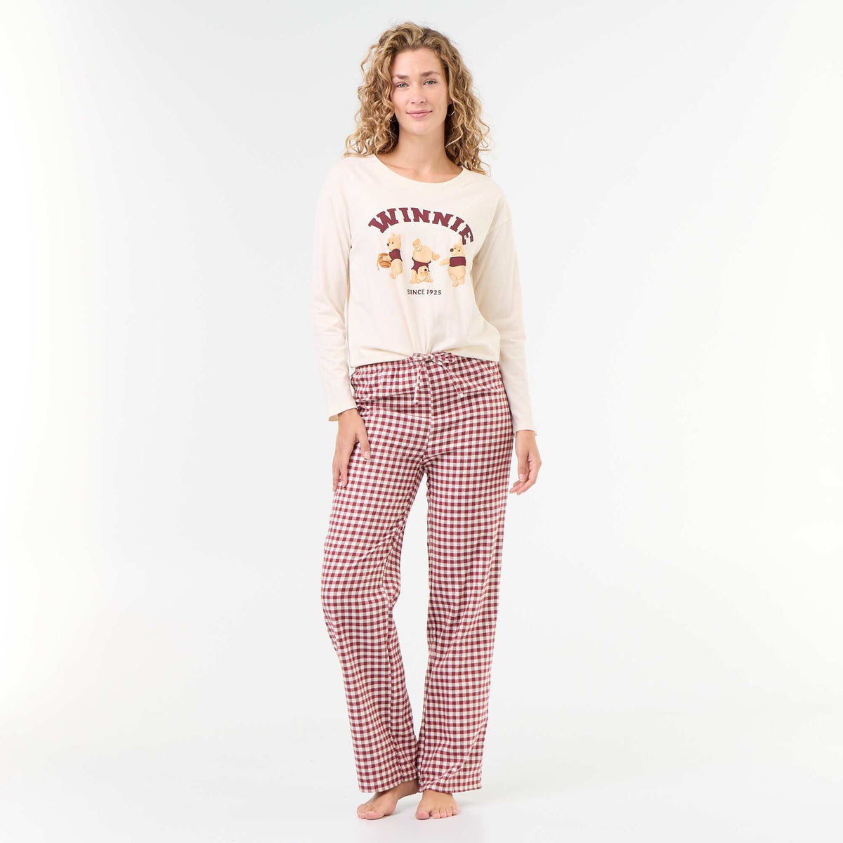 Winnie the Pooh' 'Disney' Long Pyjama Set - 2 Pieces WHITE