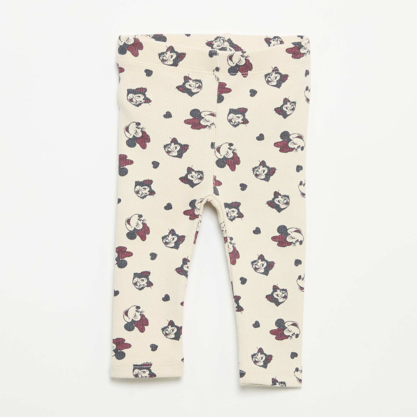 2-pack of 'Disney' ribbed knit leggings BEIGE