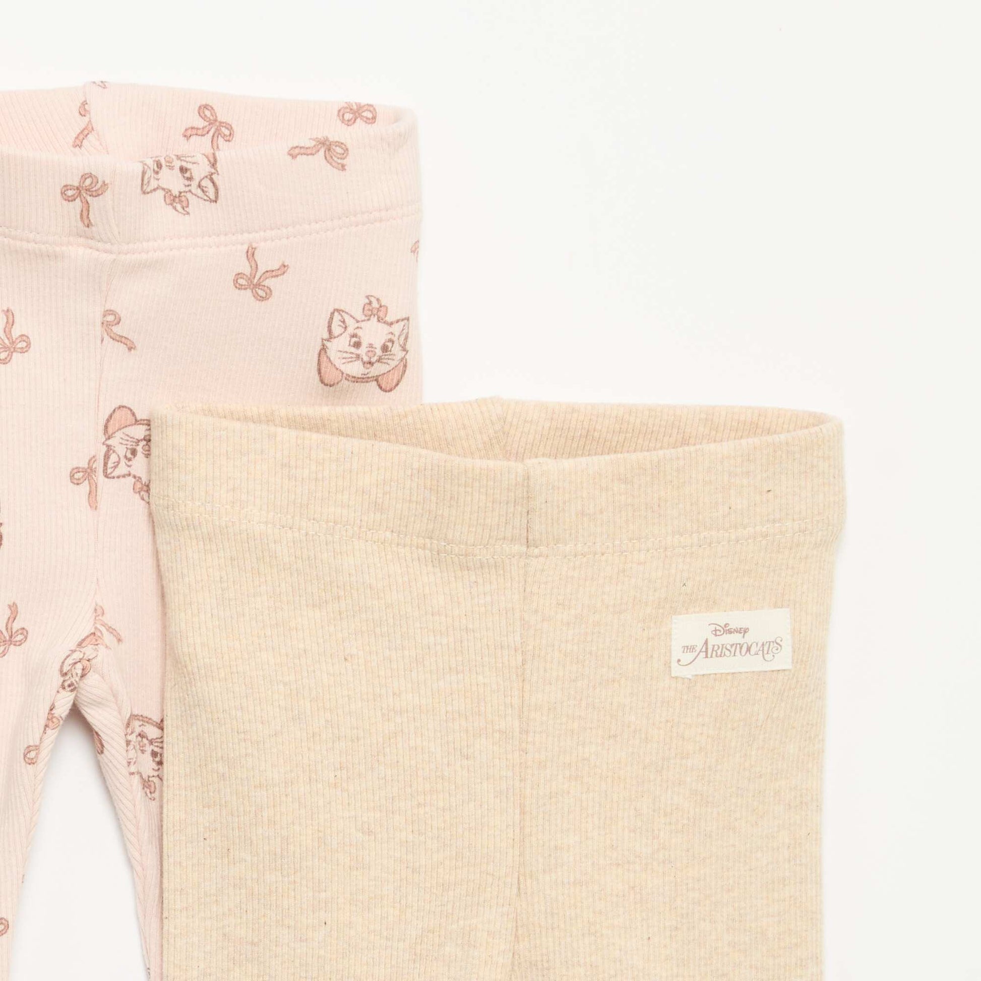 2-pack of 'Disney' Ribbed Leggings PINK