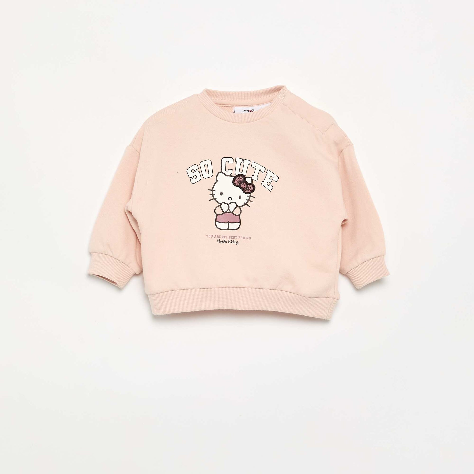 'Hello Kitty' Long-Sleeved Sweatshirt PINK