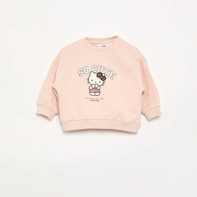 'Hello Kitty' Long-Sleeved Sweatshirt PINK