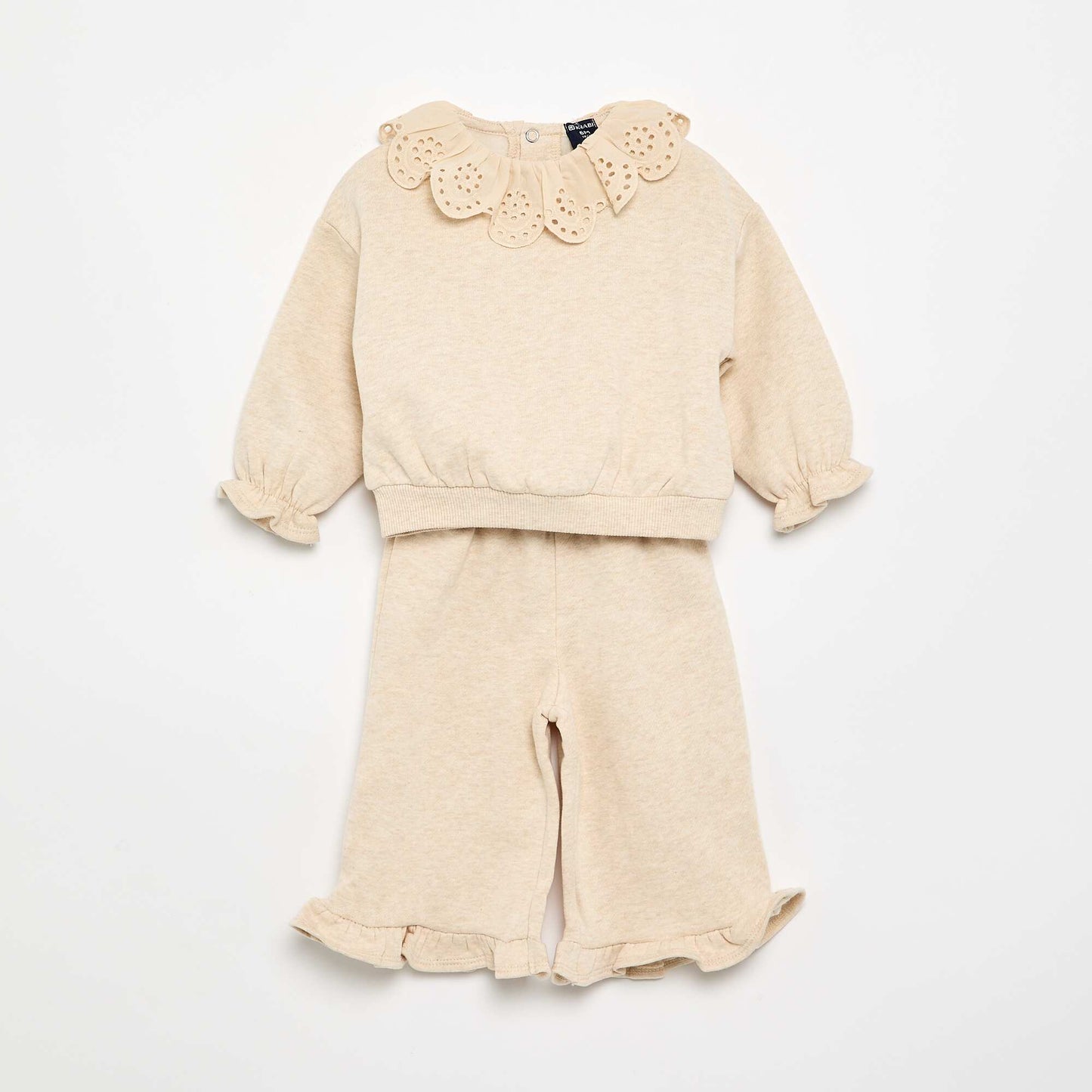 2-piece set - sweatshirt + trousers BEIGE