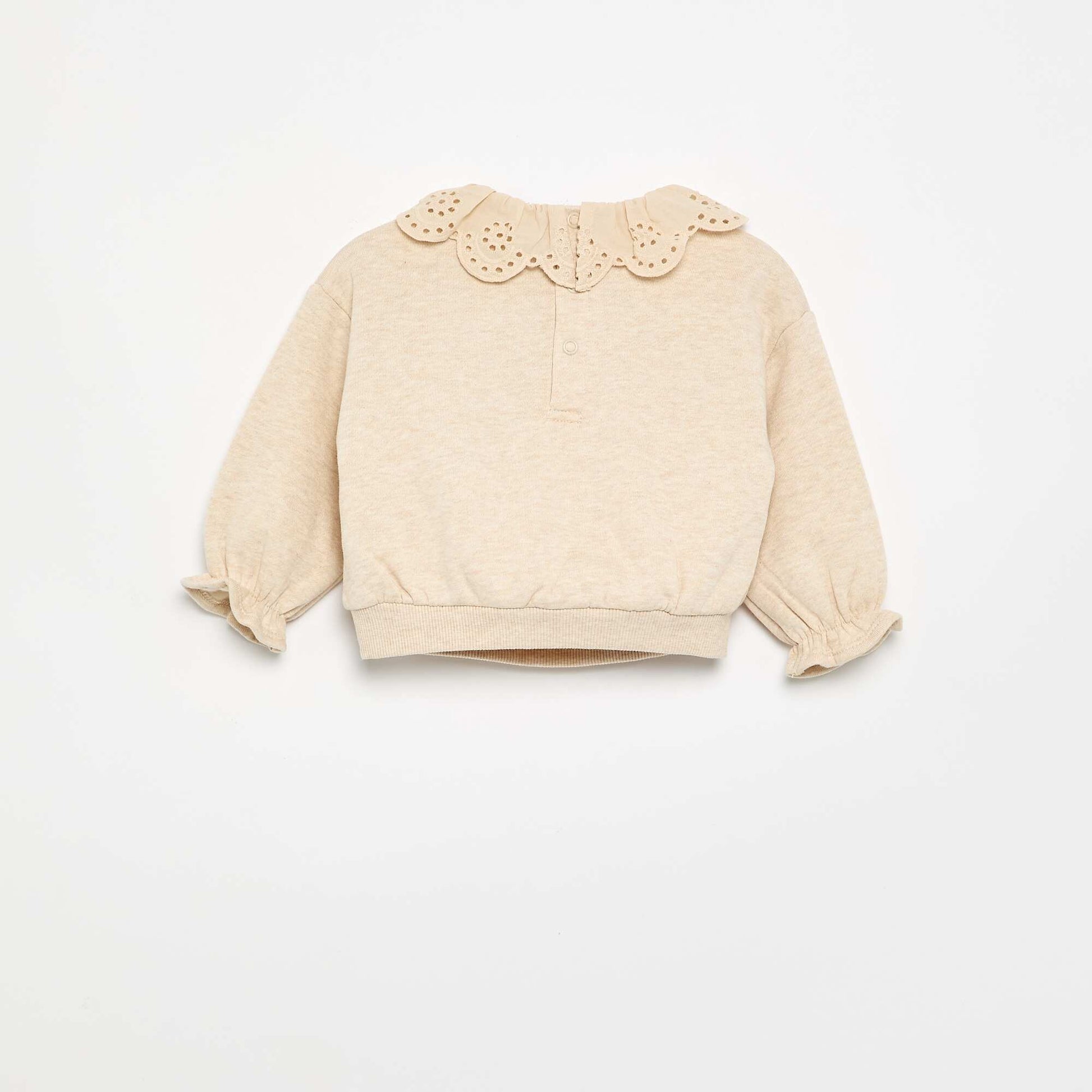 2-piece set - sweatshirt + trousers BEIGE